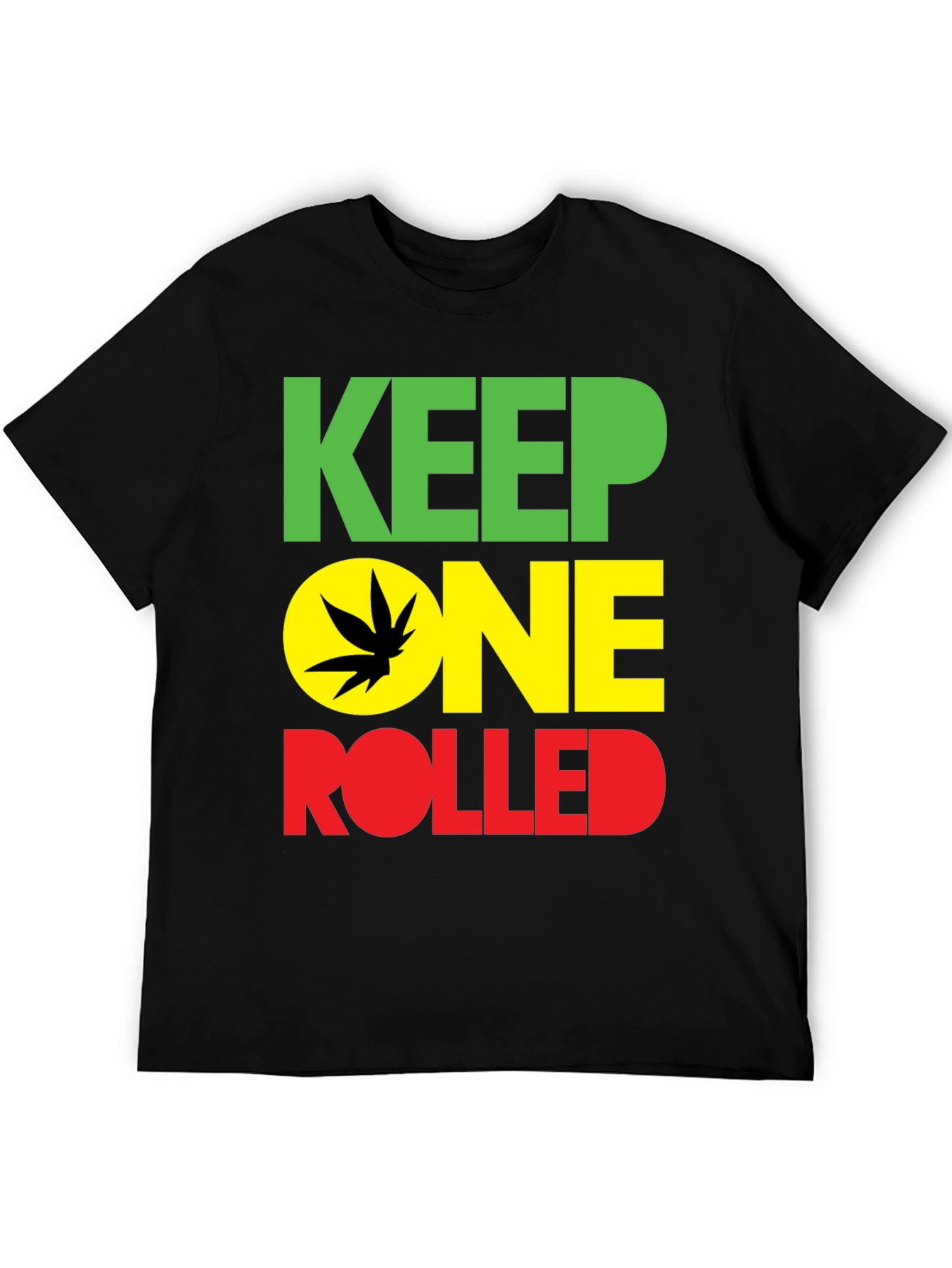 Keep One Rolled Black T-Shirt