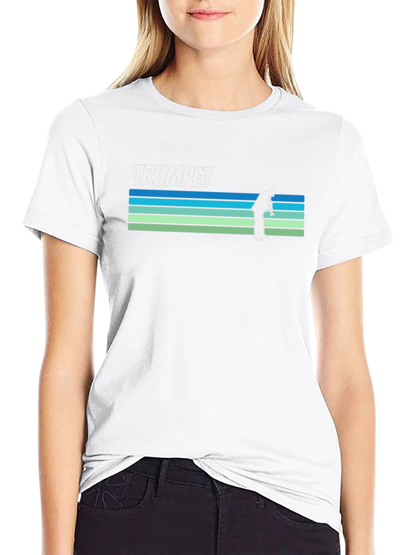 Retro Trumpet Player T-Shirt