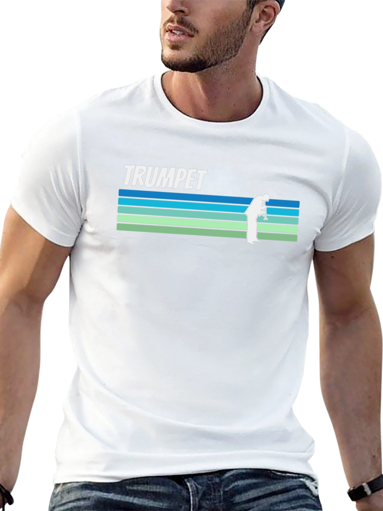 Retro Trumpet Player T-Shirt
