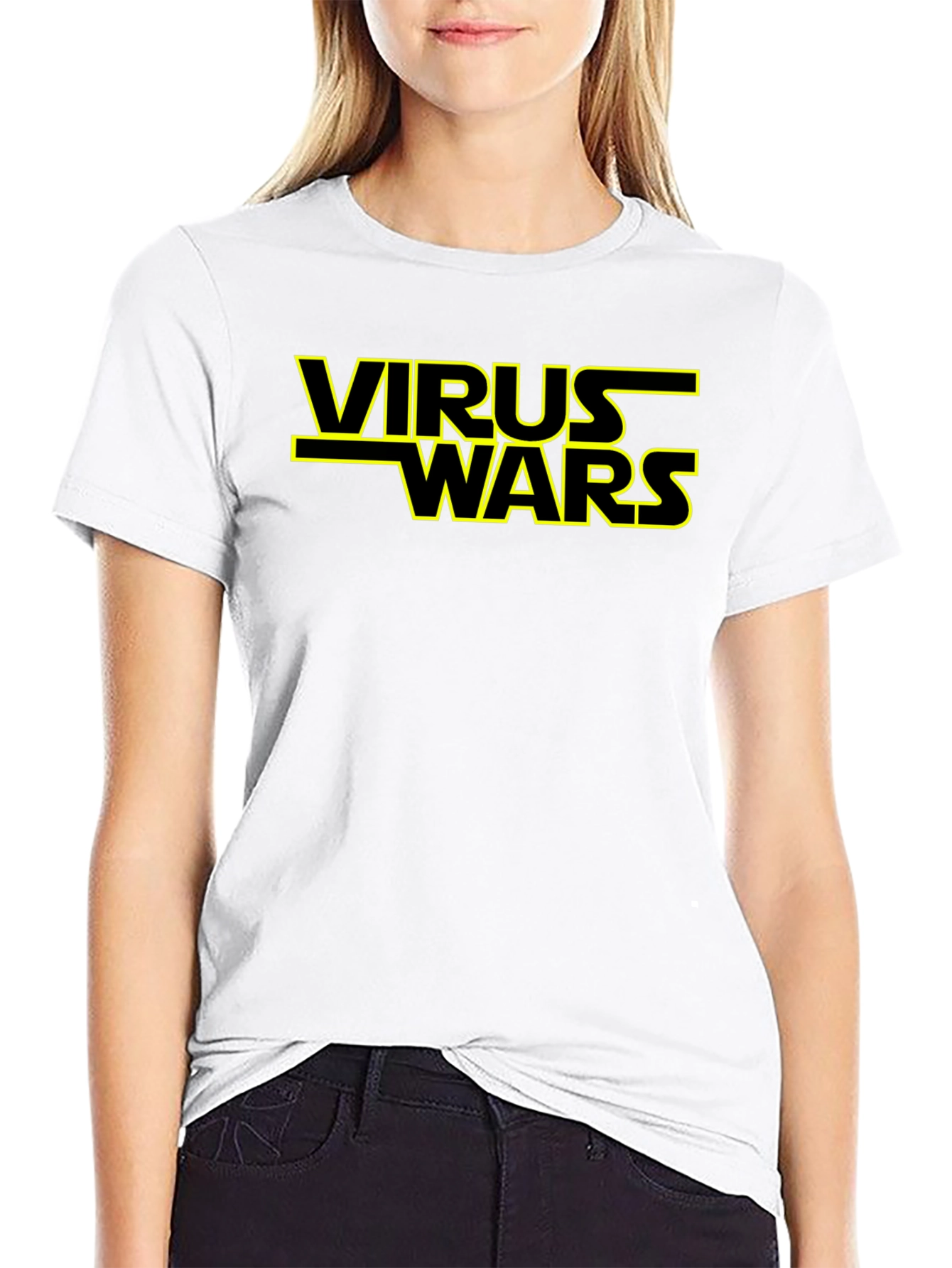 Virus Wars Graphic Tee - Novelty T-Shirt