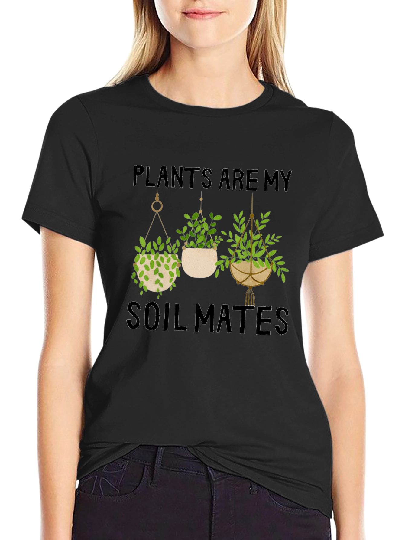 Plants Are My Soil Mates Graphic T-Shirt