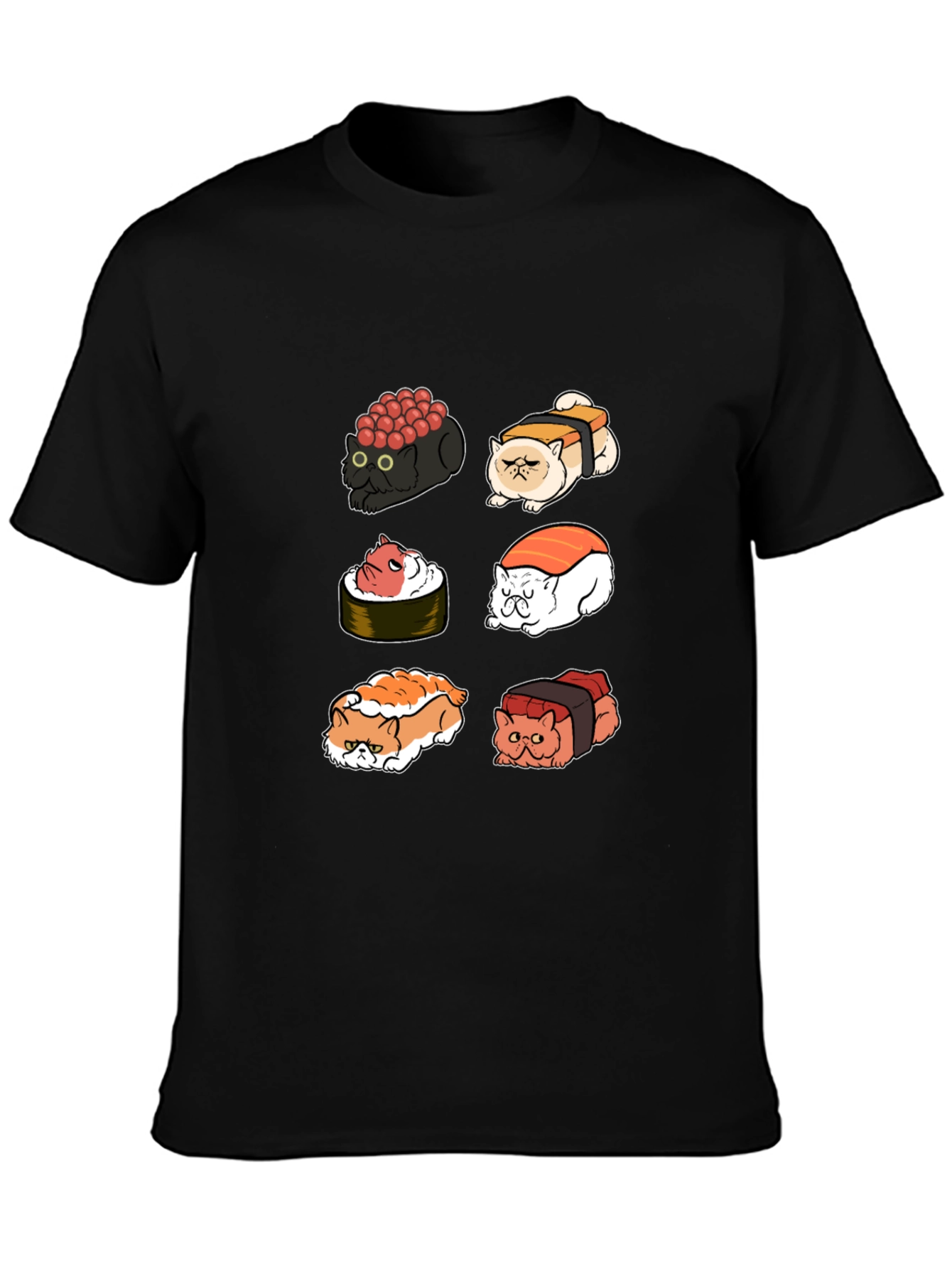 Sushi Cat T-Shirt - Purrfectly Delicious!