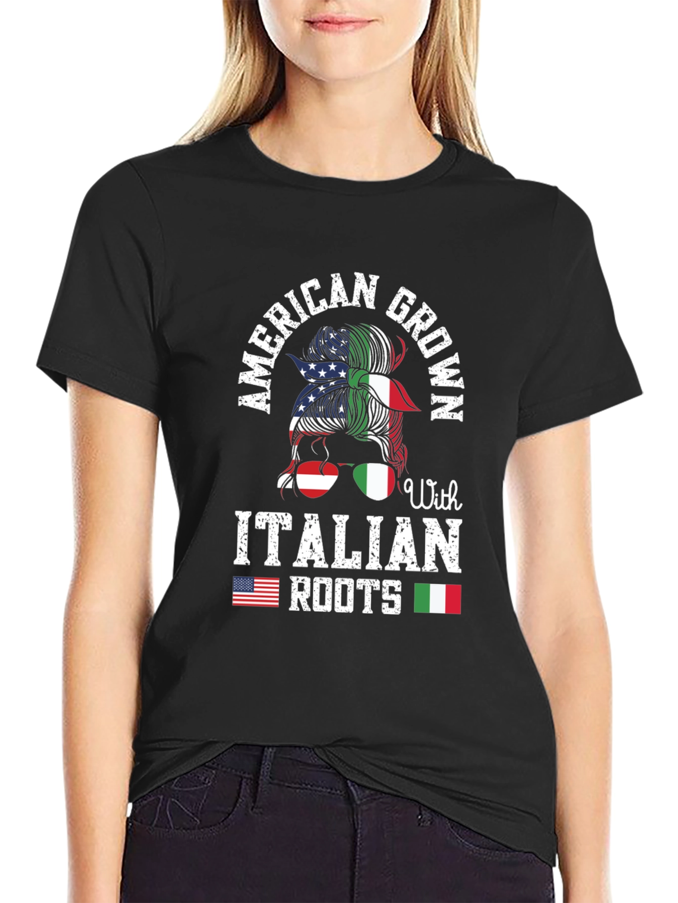 American Grown Italian Roots Graphic Tee