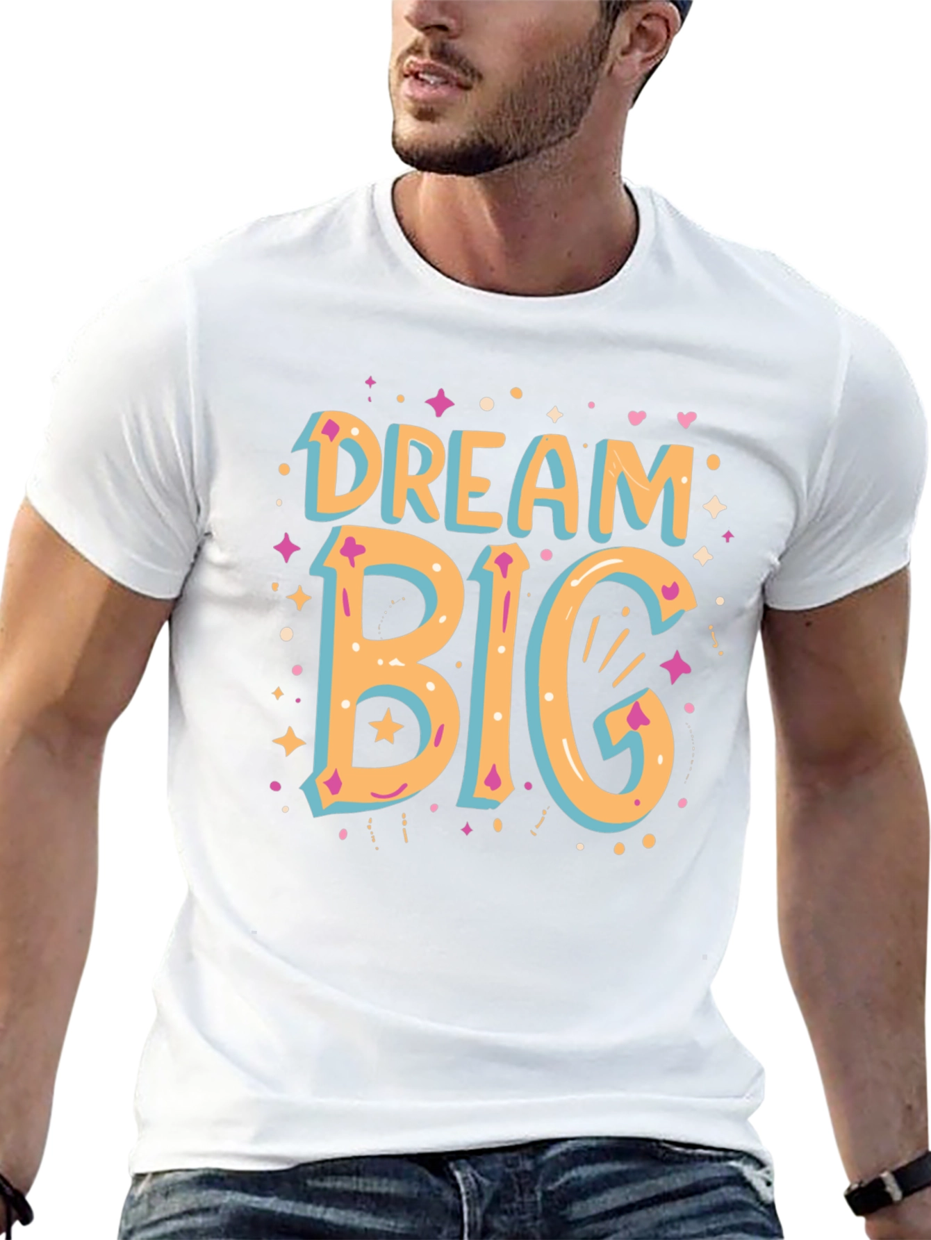 Dream Big Graphic Tee - Stylish Cotton Comfort