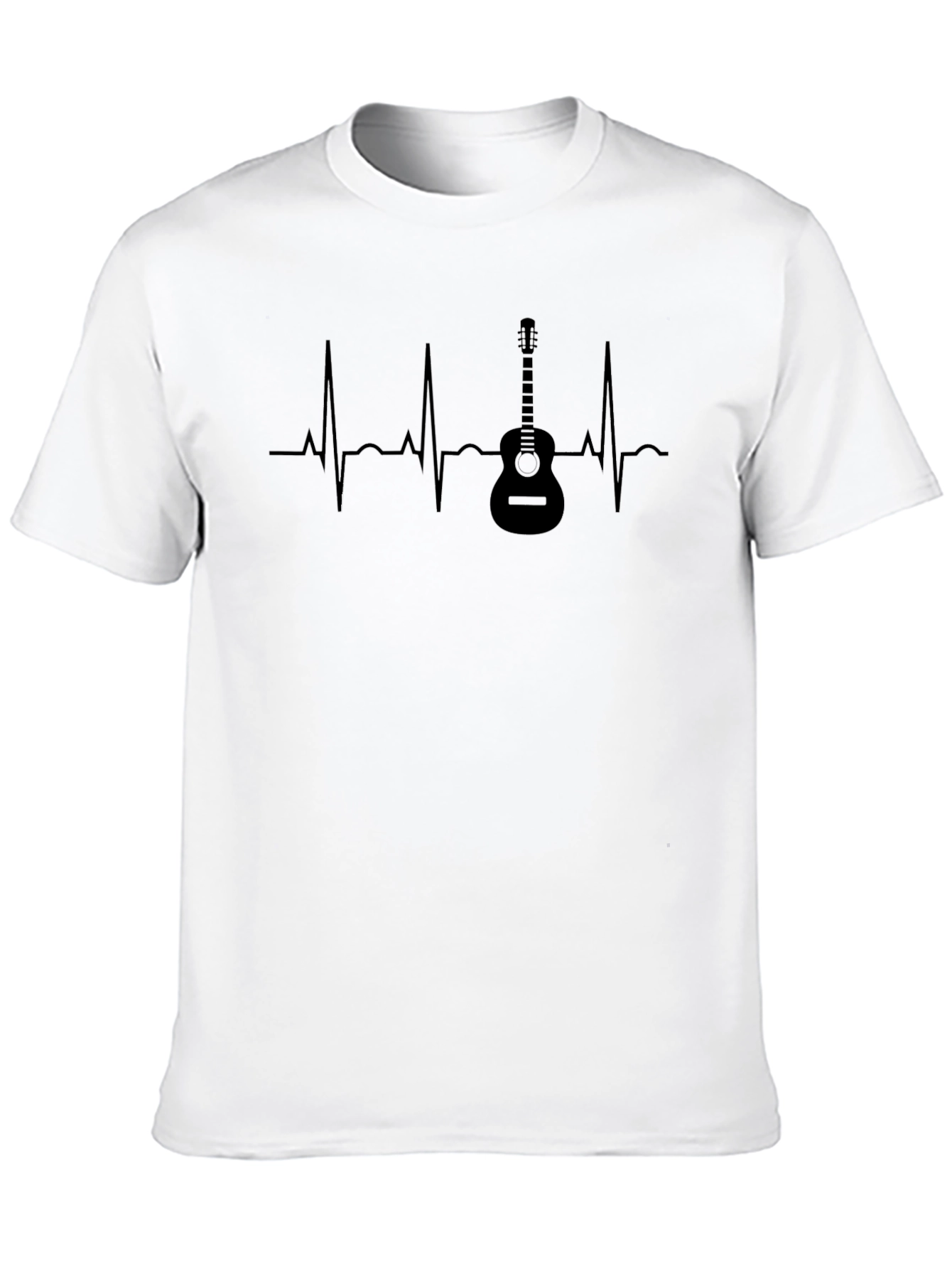 Guitar Heartbeat T-Shirt - Music Lover Tee