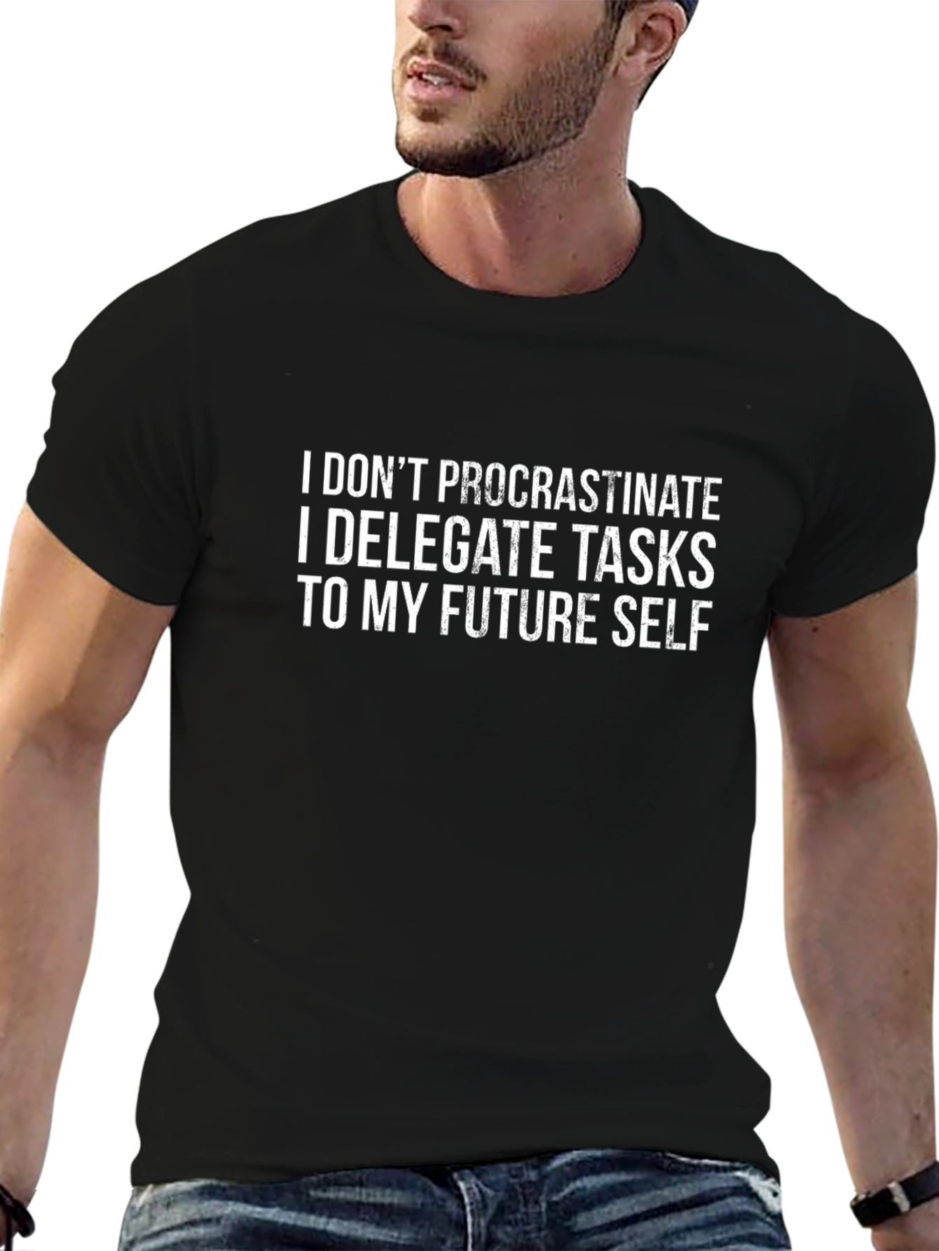 Procrastinate Delegate Funny Slogan Tee