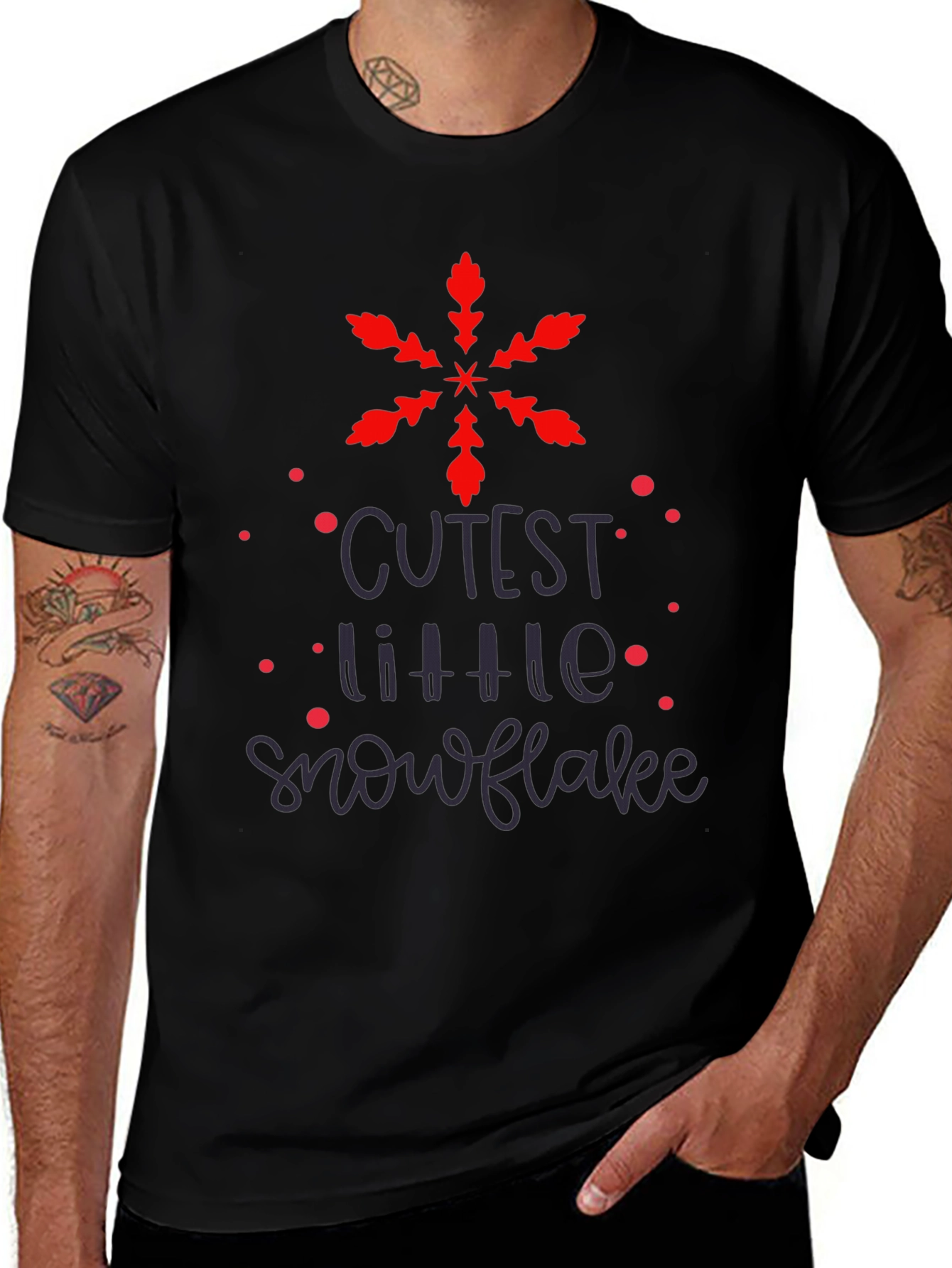 Cutest Little Snowflake Graphic Tee
