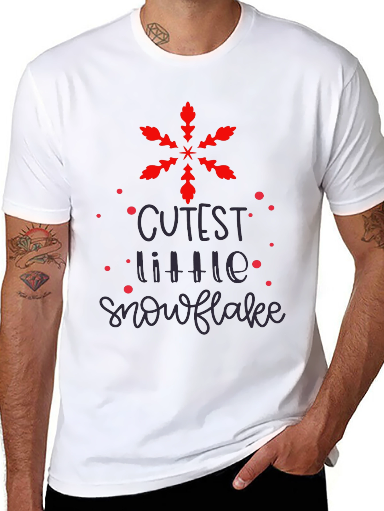 Cutest Little Snowflake Graphic Tee