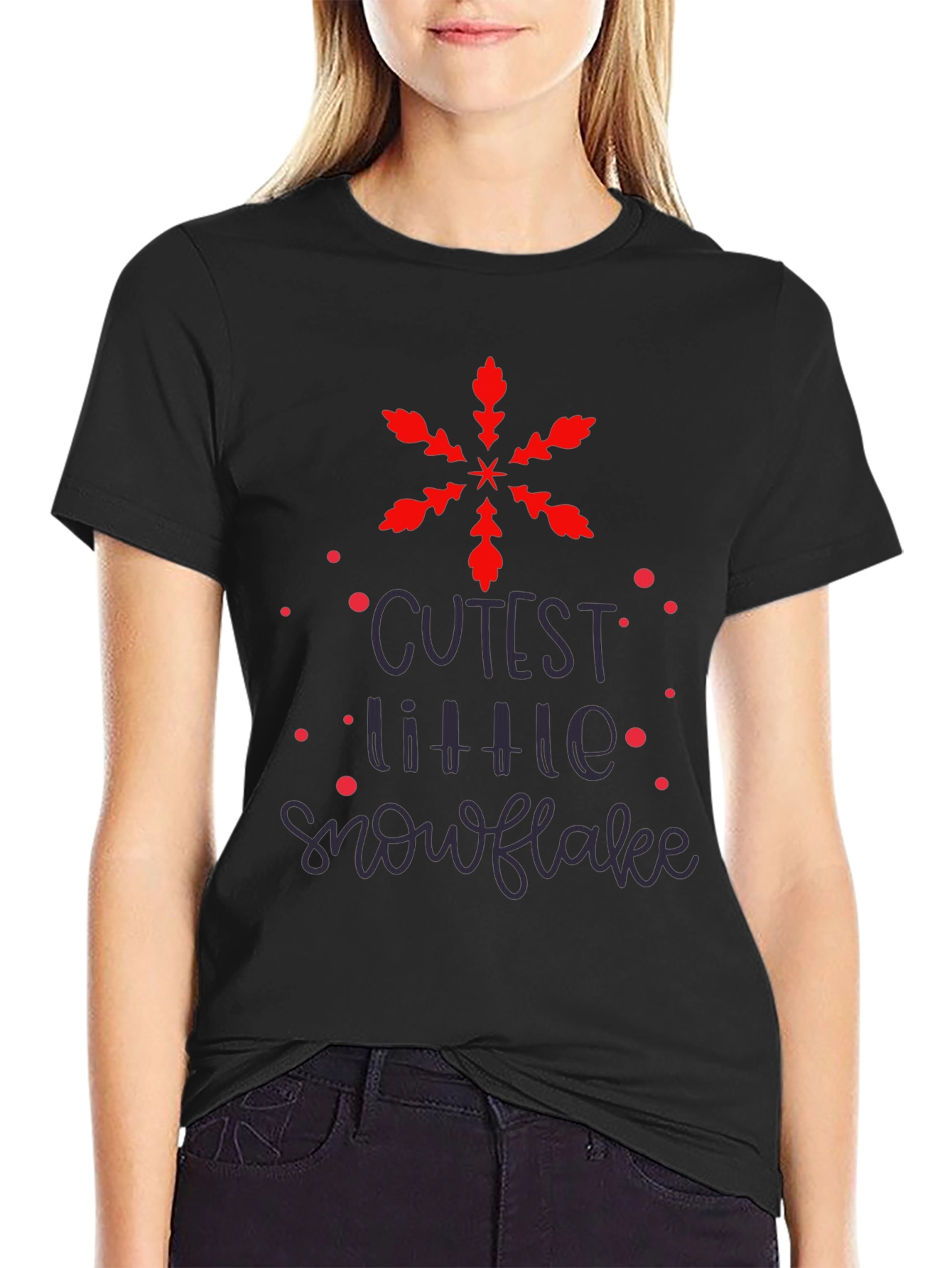 Cutest Little Snowflake Graphic Tee