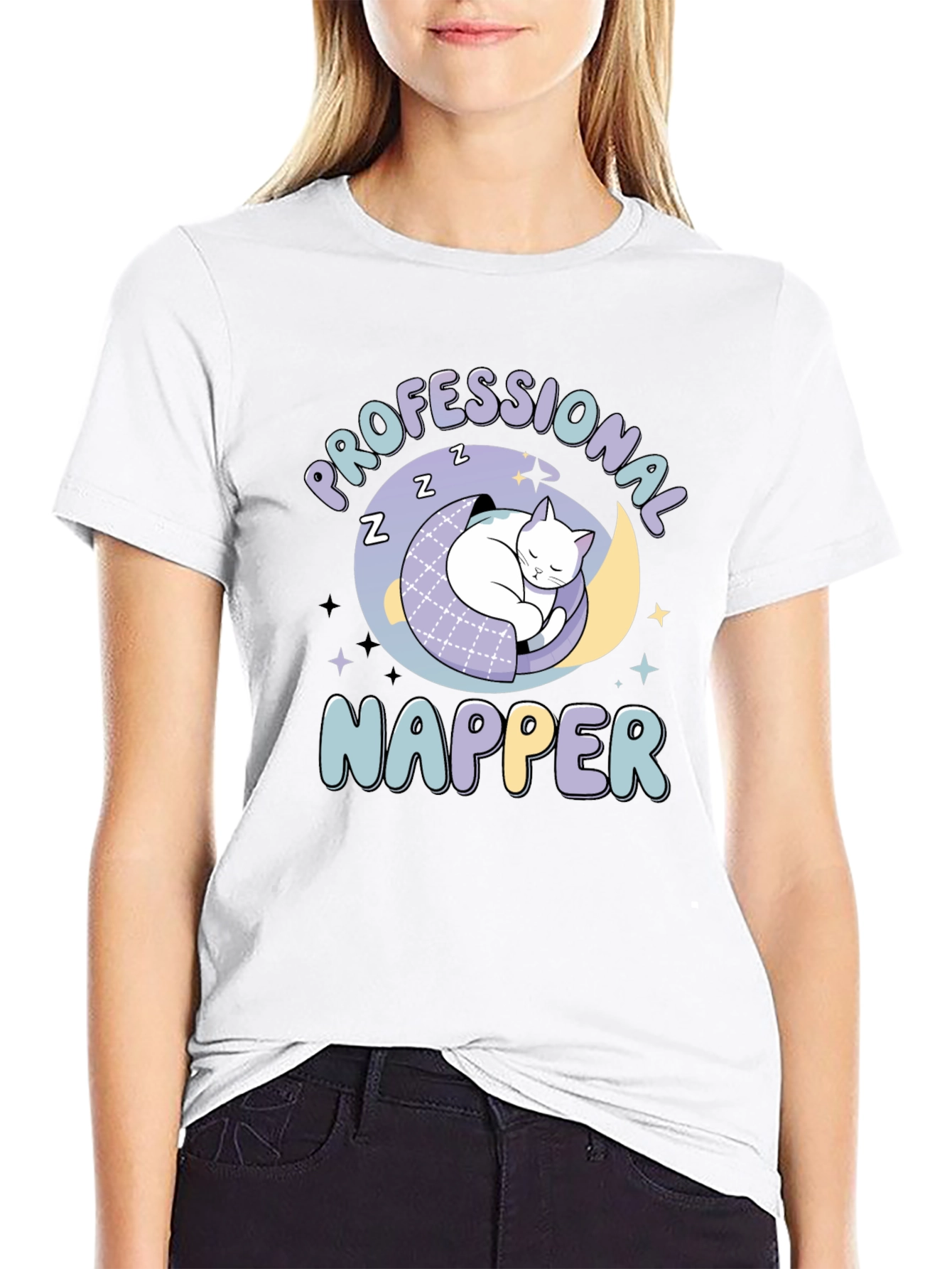 Professional Napper Graphic Tee - Black