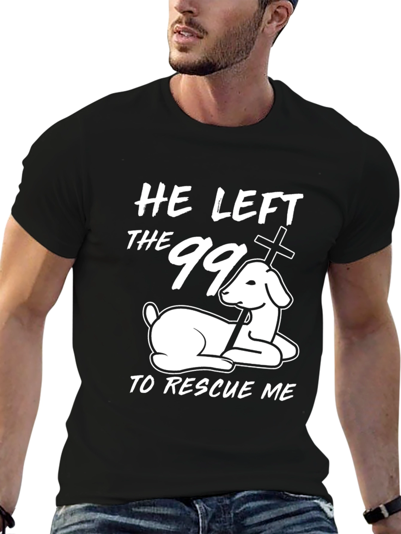 He Left the 99 Christian T-Shirt