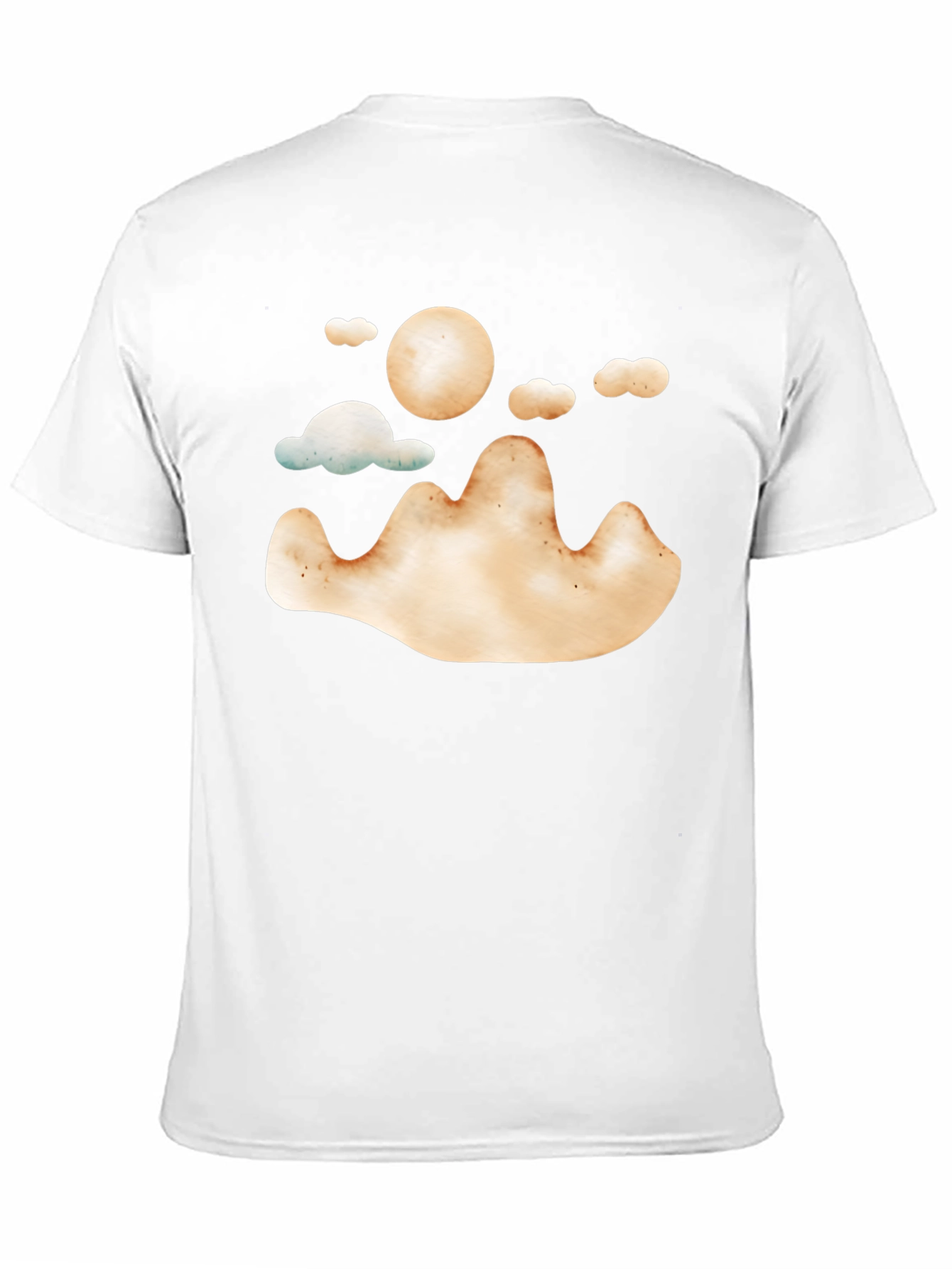 Mountain Sun Graphic Tee - Soft Style Black T-Shirt