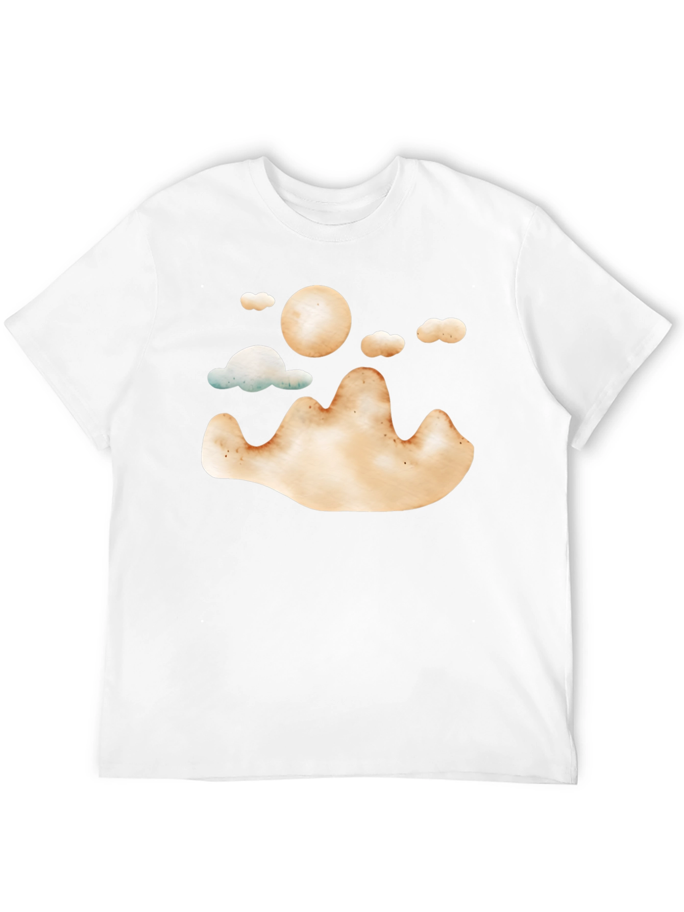 Mountain Sun Graphic Tee - Soft Style Black T-Shirt