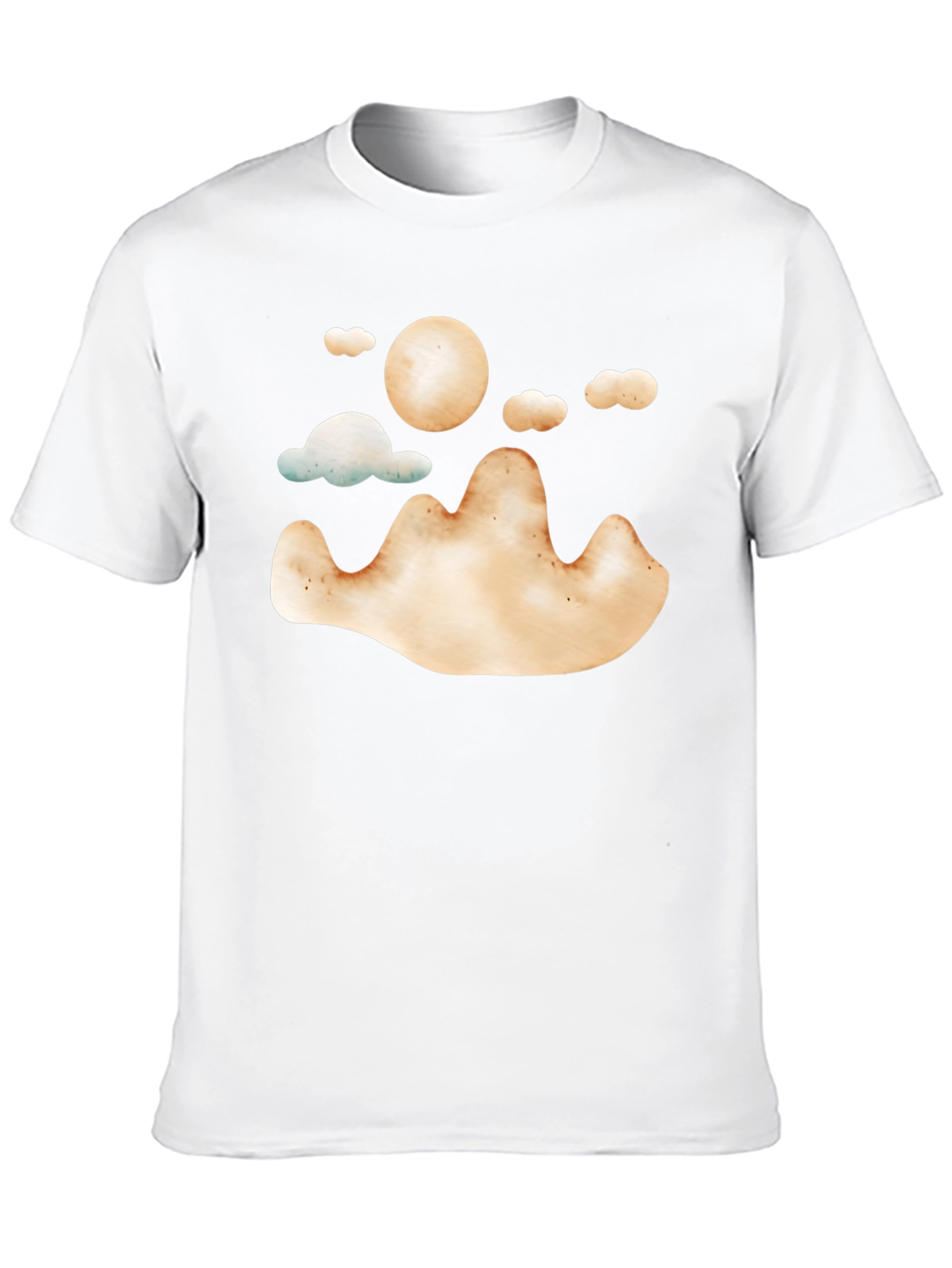 Mountain Sun Graphic Tee - Soft Style Black T-Shirt