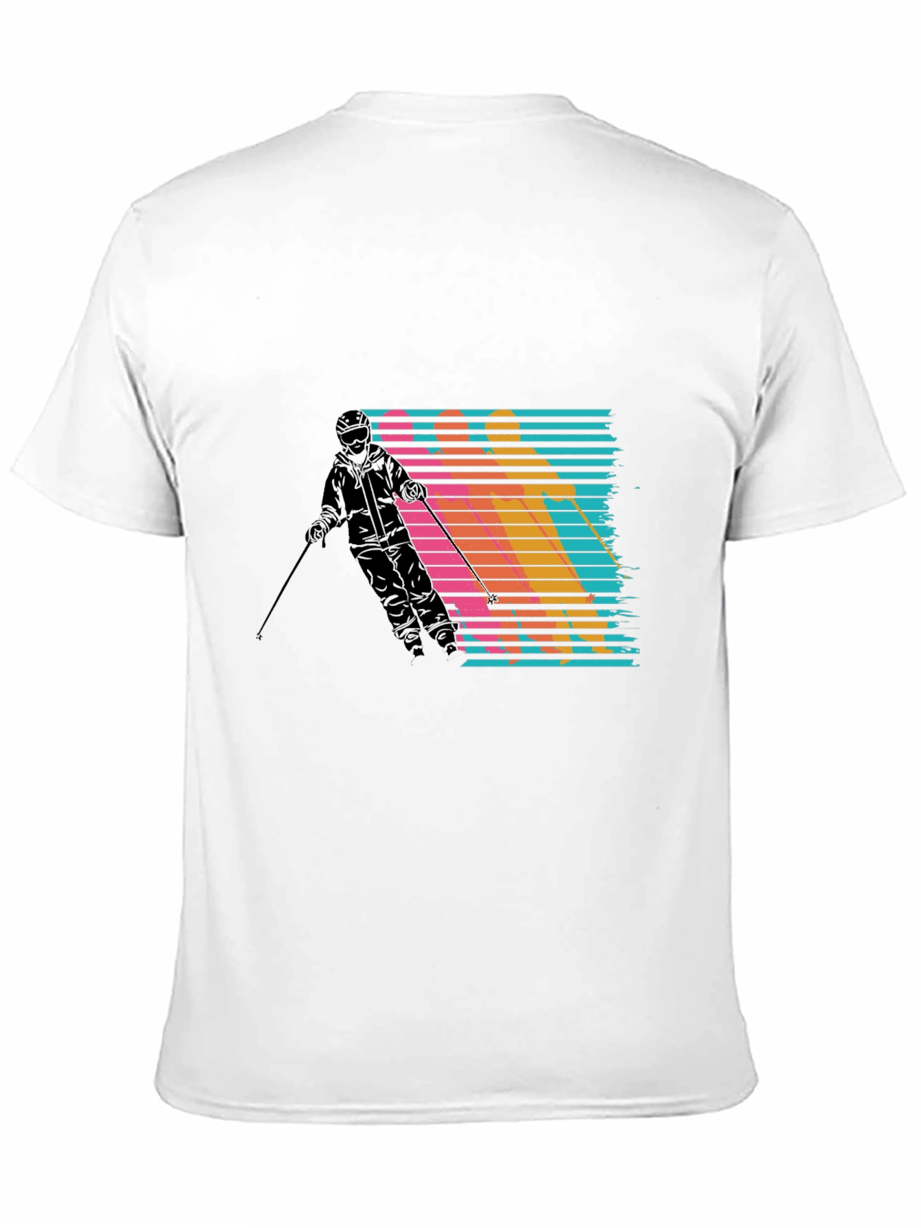 Retro Ski T-Shirt - Mens Black Graphic Tee