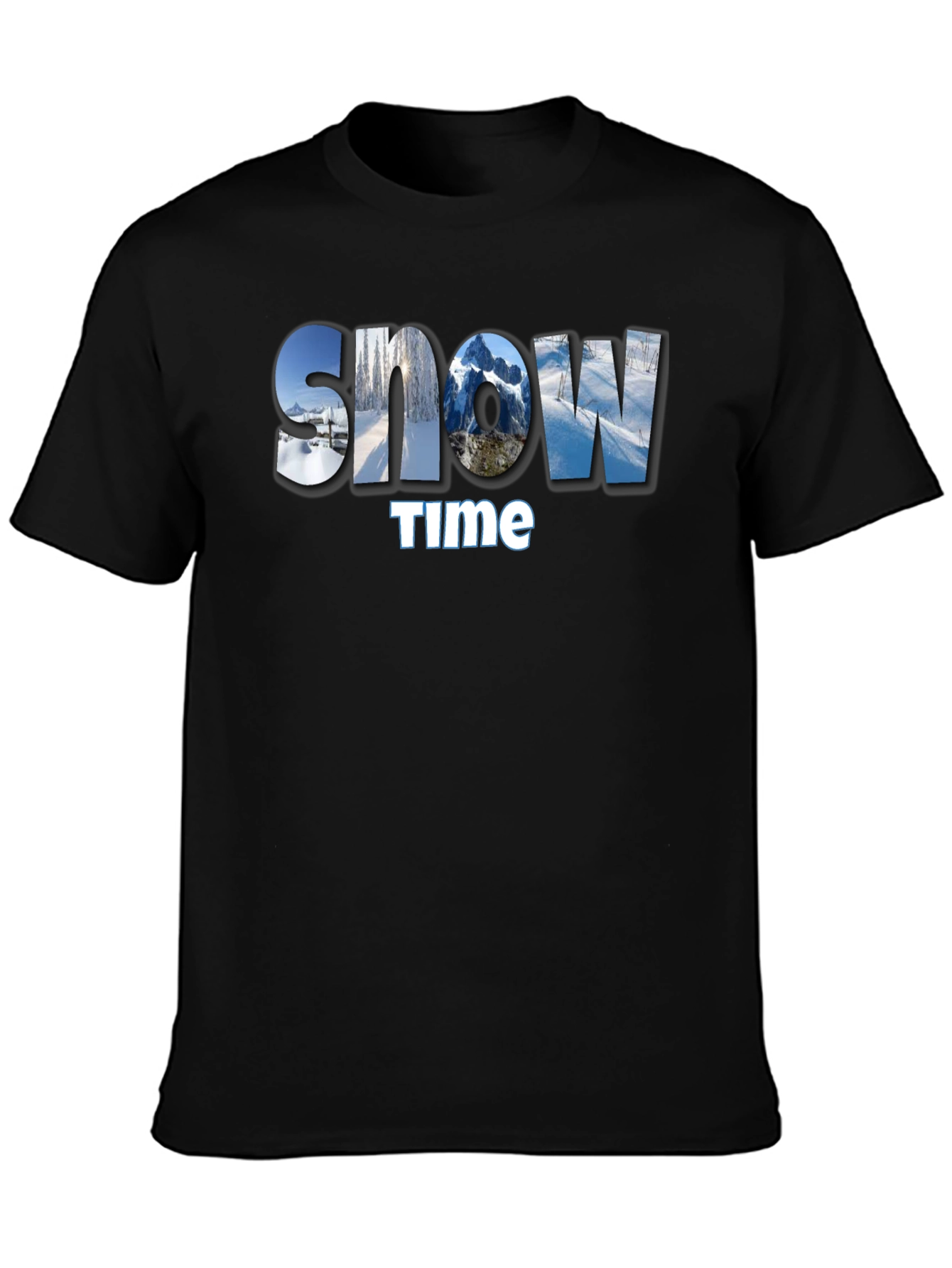 Snow Time Graphic Tee - Winter Adventure Style
