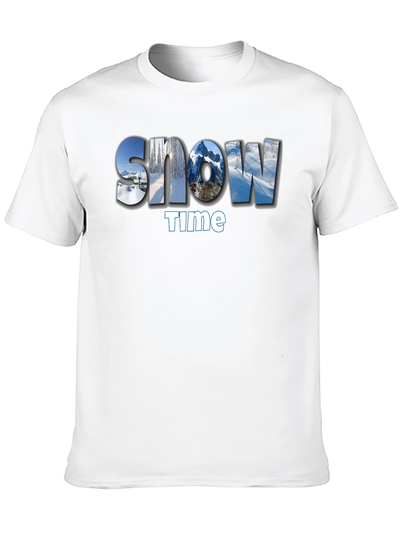 Snow Time Graphic Tee - Winter Adventure Style