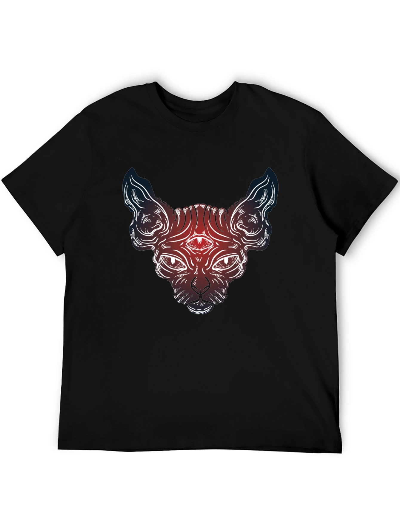 Mystic Cat Graphic Tee - Third Eye Sphynx
