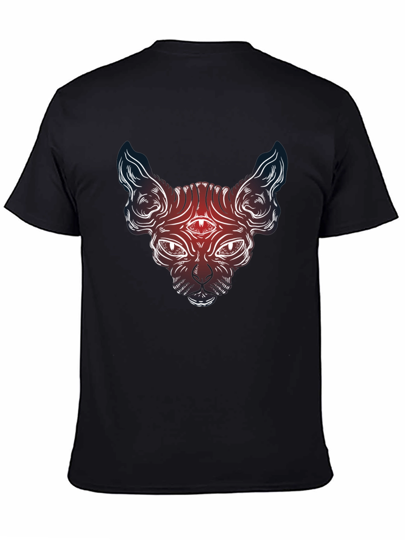 Mystic Cat Graphic Tee - Third Eye Sphynx