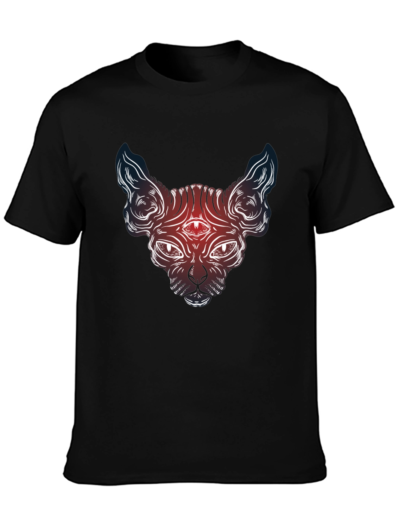 Mystic Cat Graphic Tee - Third Eye Sphynx