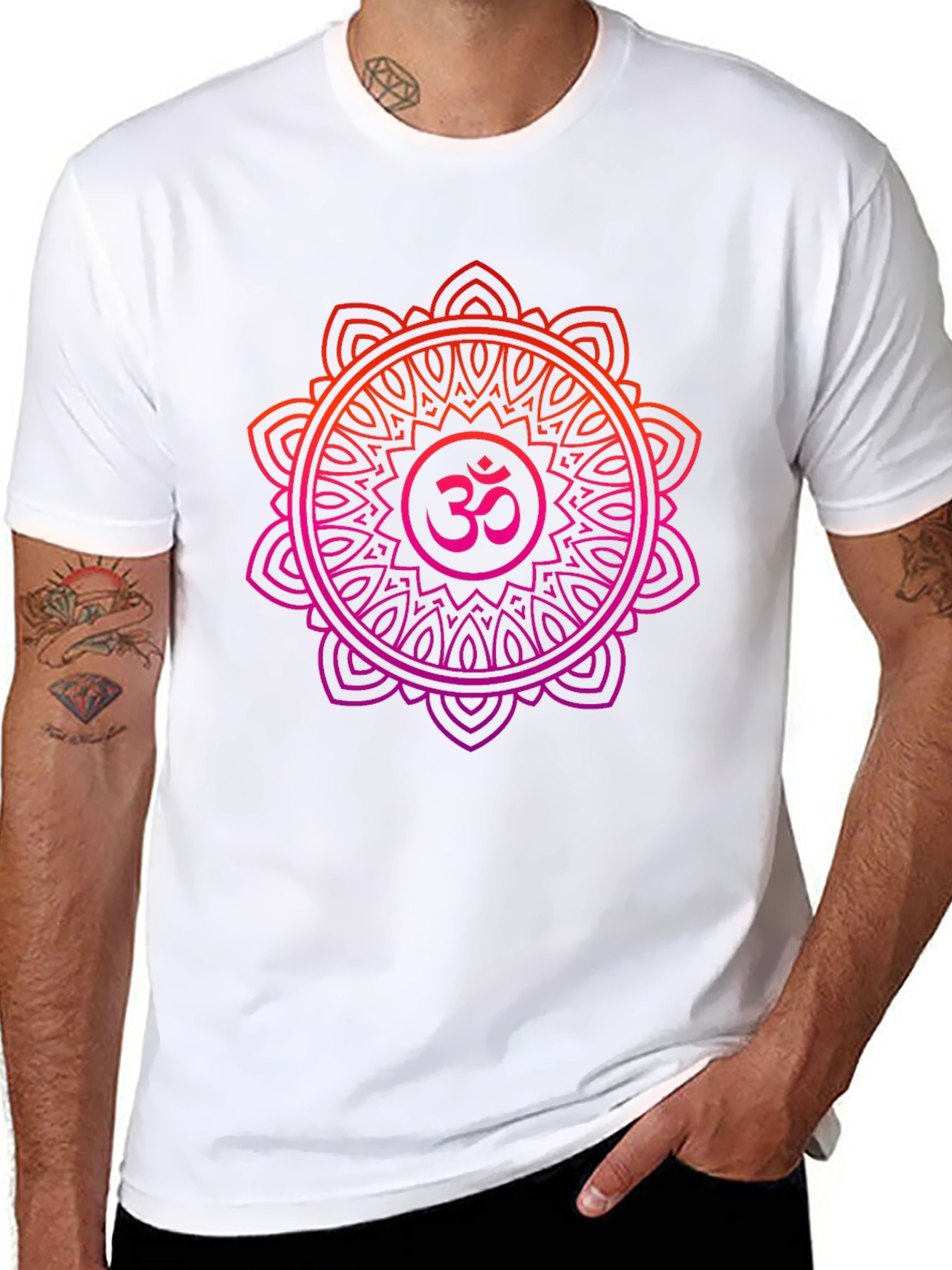 Om Mandala Graphic Tee - Yoga Spiritual T-Shirt