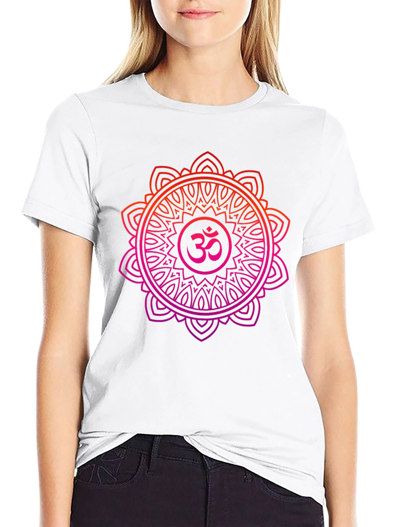 Om Mandala Graphic Tee - Yoga Spiritual T-Shirt