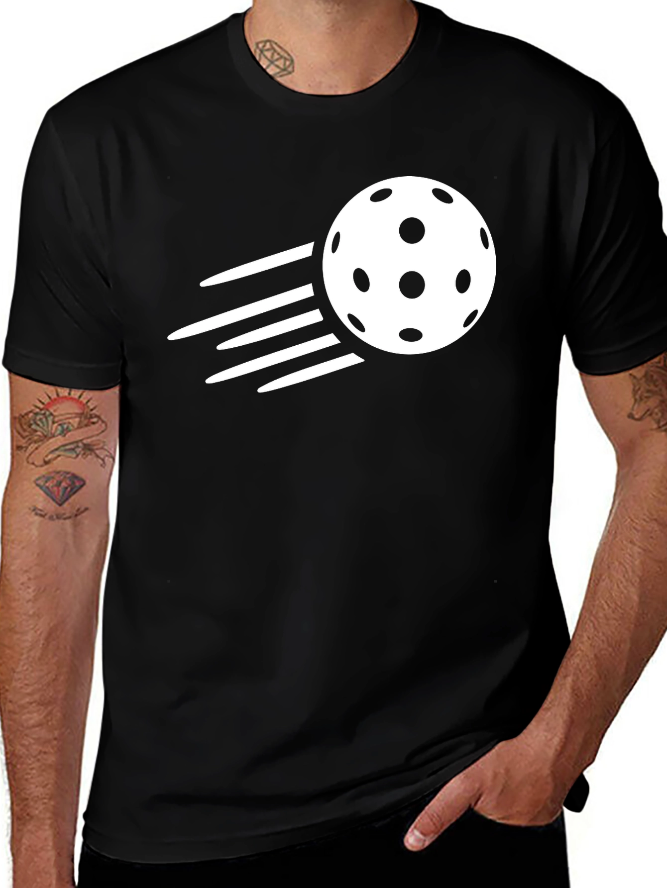 Pickleball Speed T-Shirt - Black