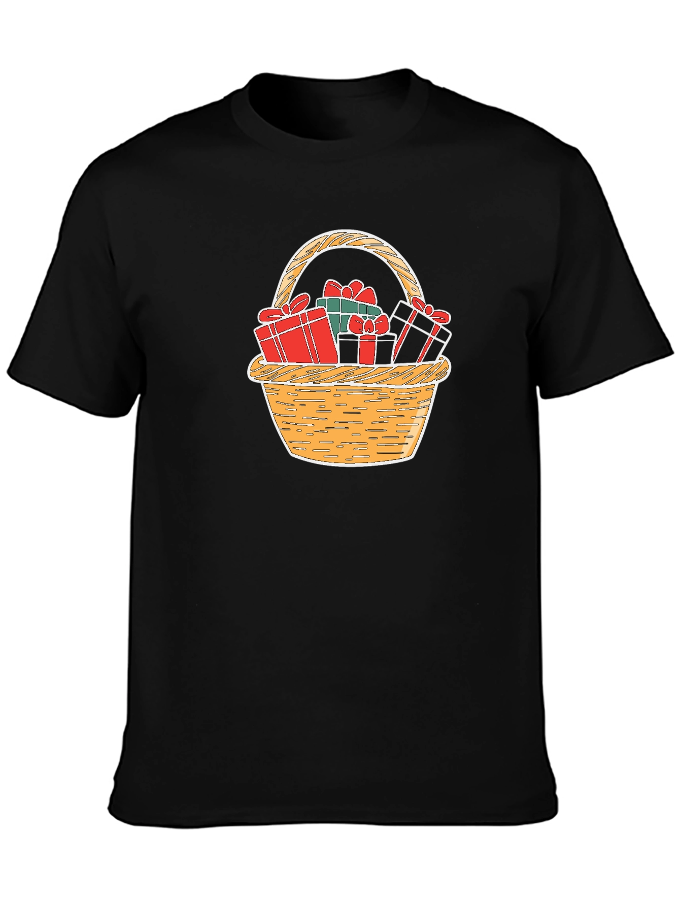 Festive Gift Basket T-Shirt - Holiday Cheer
