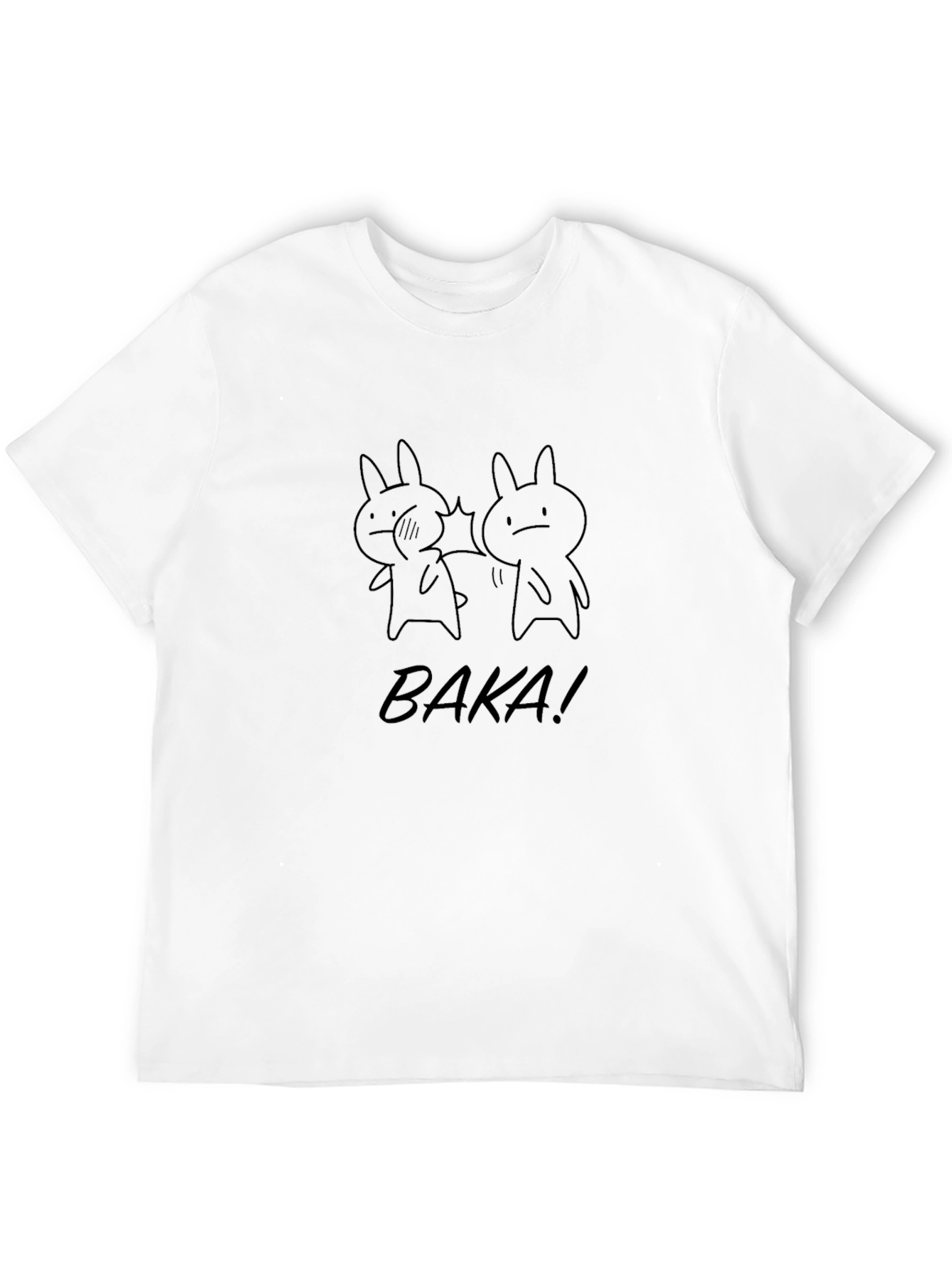 Baka! Anime Inspired Black Graphic Tee