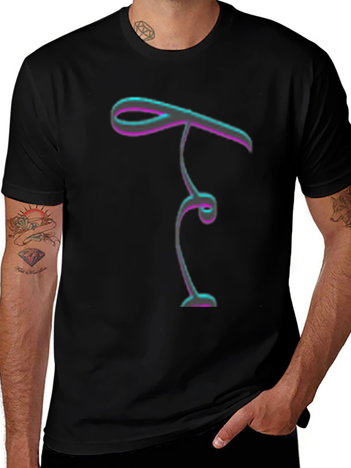 Abstract Line Art Tee - Stylish & Unique