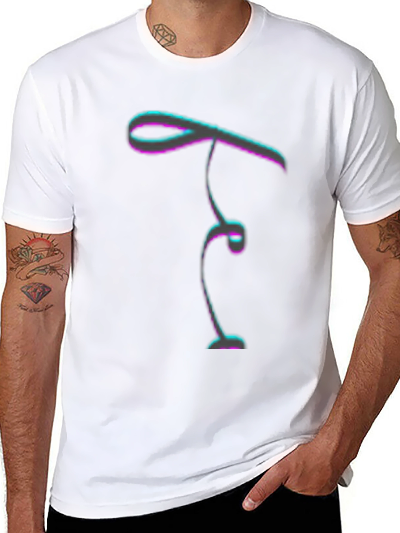 Abstract Line Art Tee - Stylish & Unique