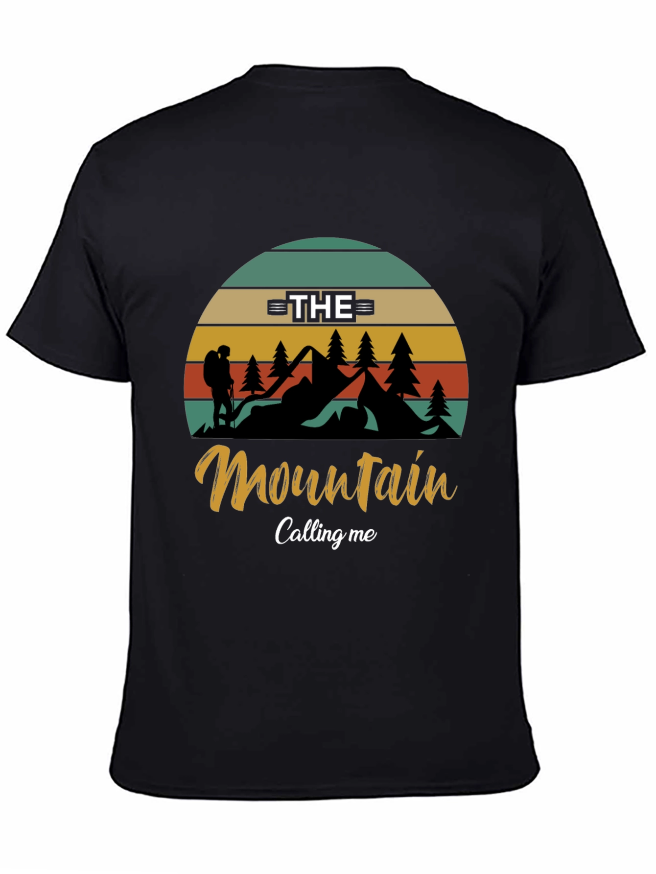 The Mountain is Calling Black T-Shirt
