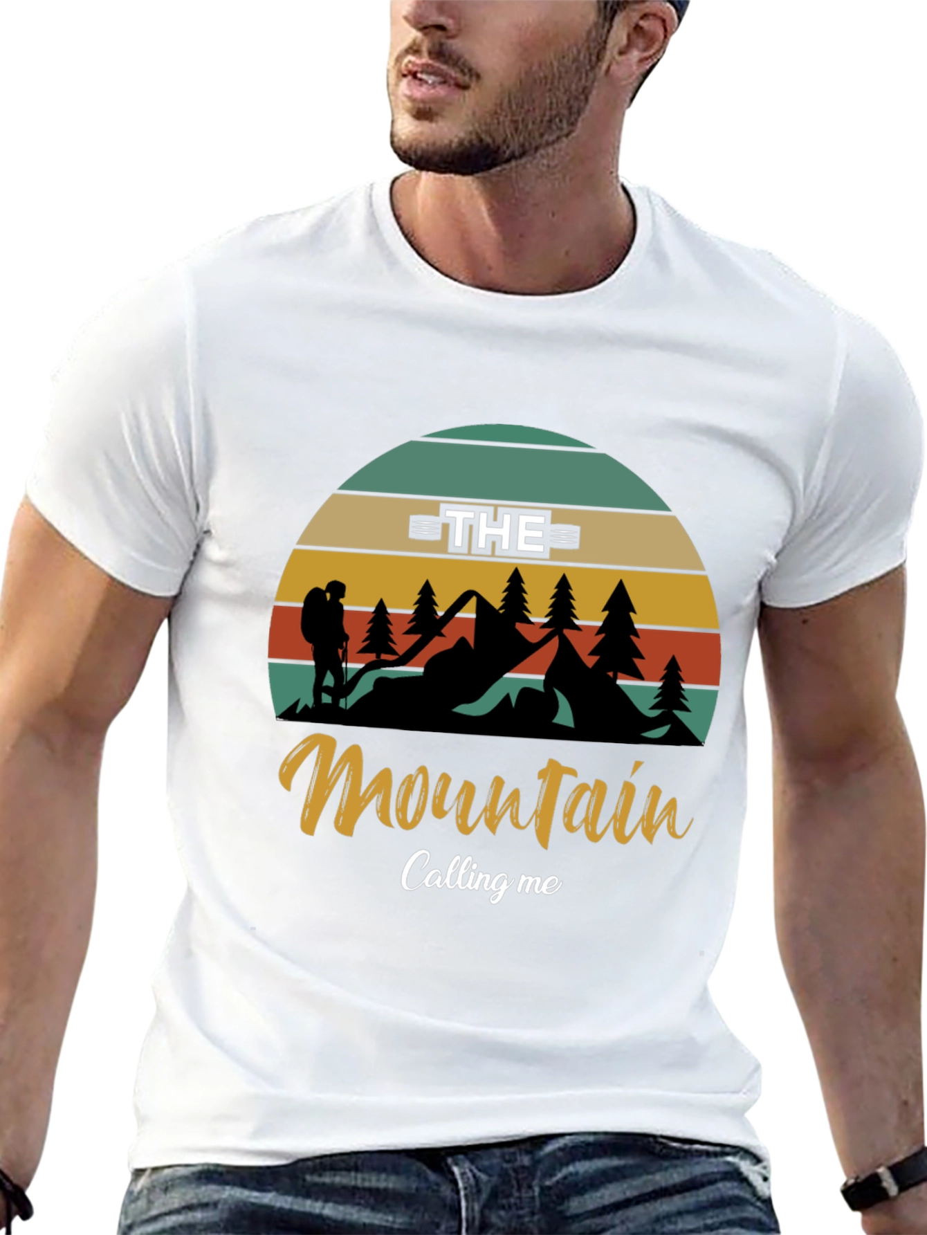 The Mountain is Calling Black T-Shirt