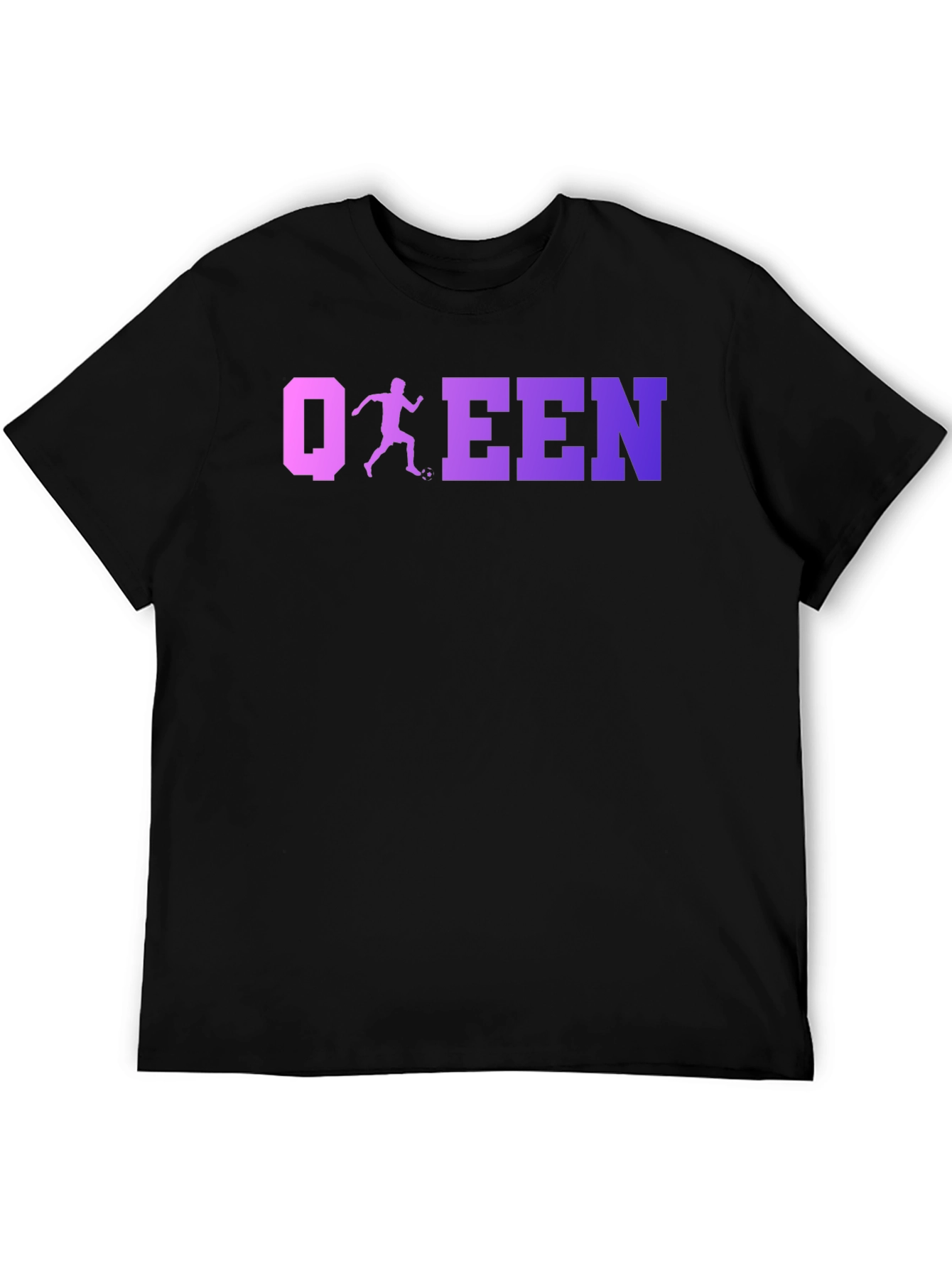 Soccer Queen Black T-Shirt