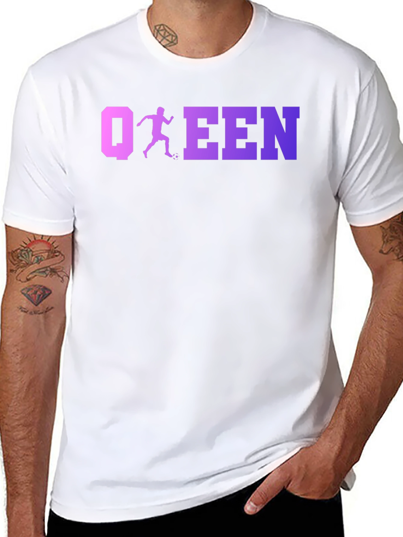 Soccer Queen Black T-Shirt