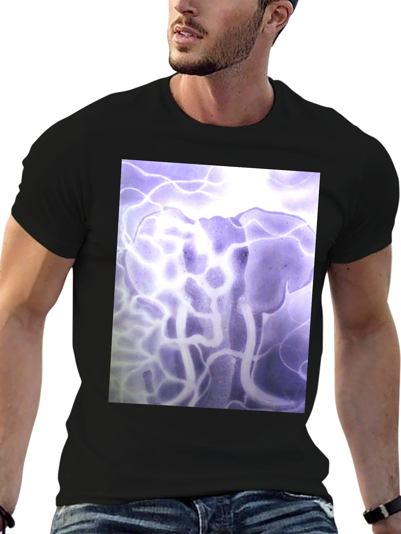 Abstract Elephant Graphic Tee