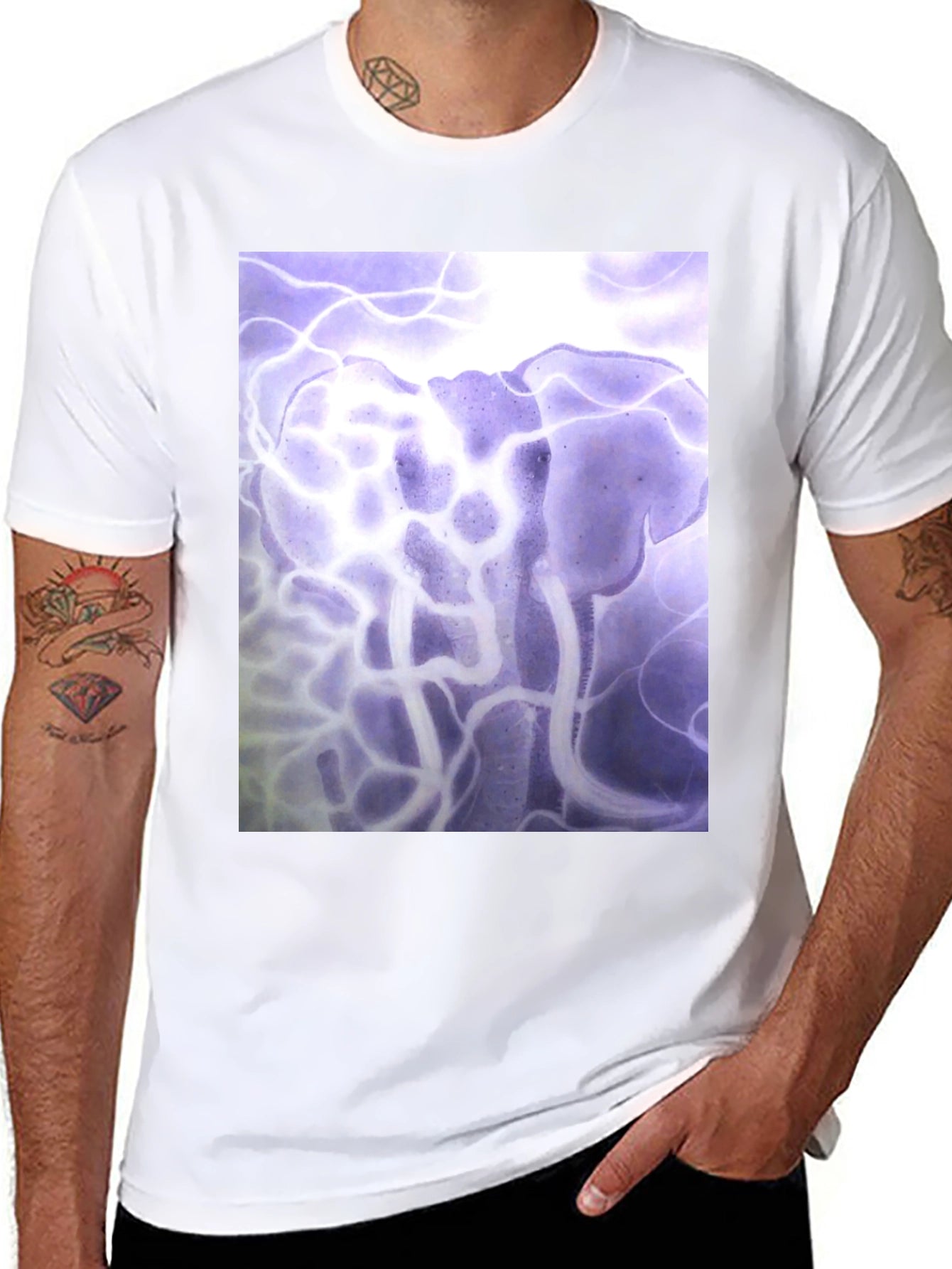 Abstract Elephant Graphic Tee