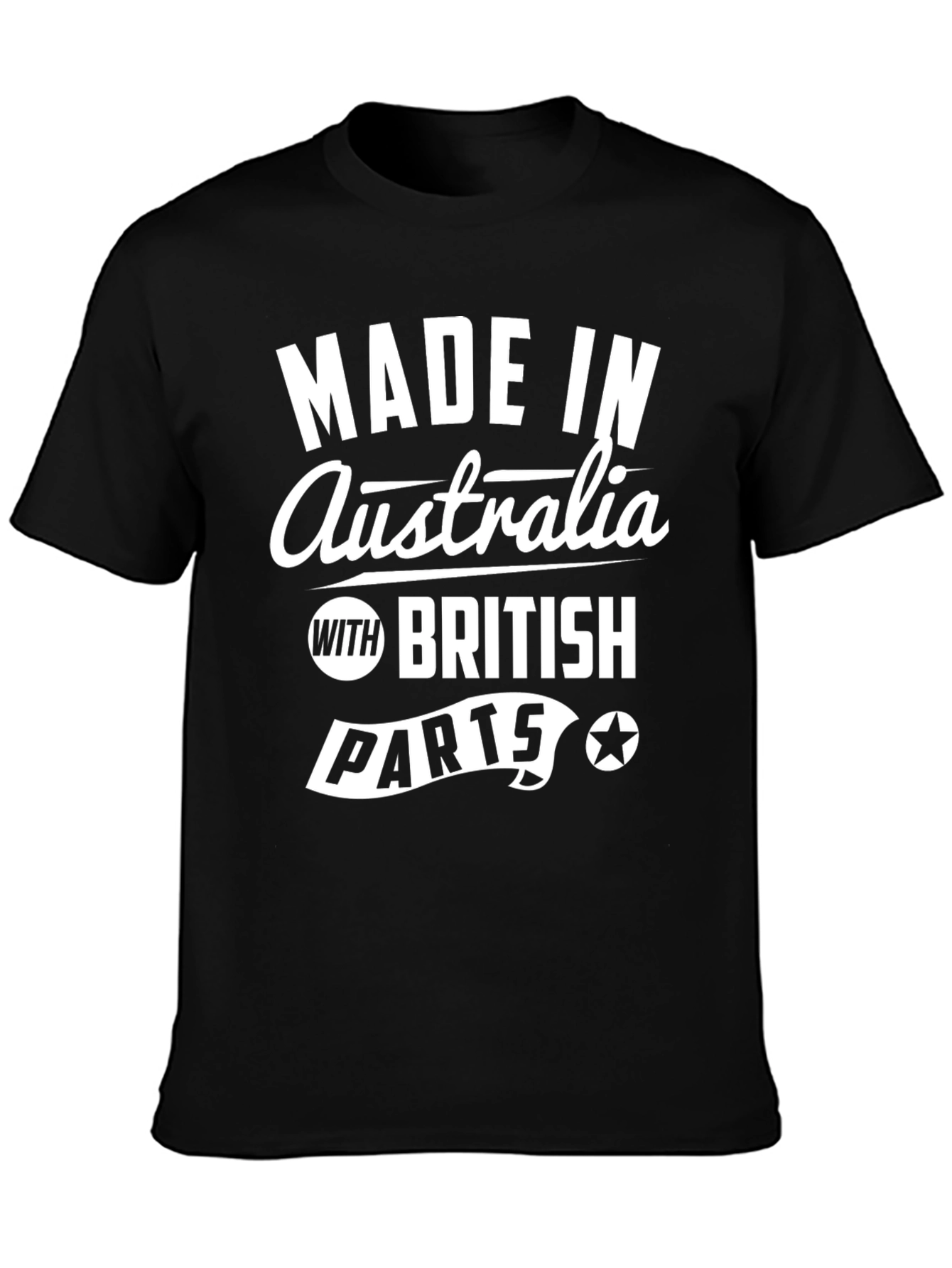 Made In Australia with British Parts Mens T-shirt