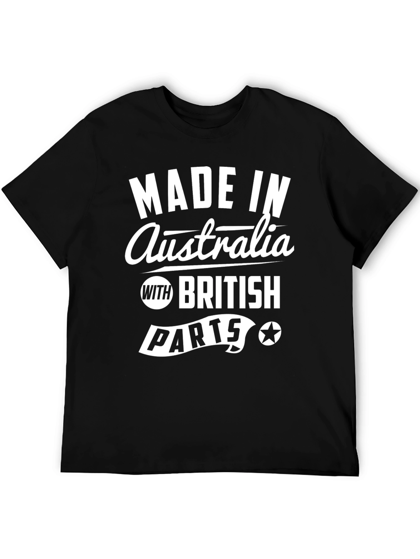 Made In Australia with British Parts Mens T-shirt