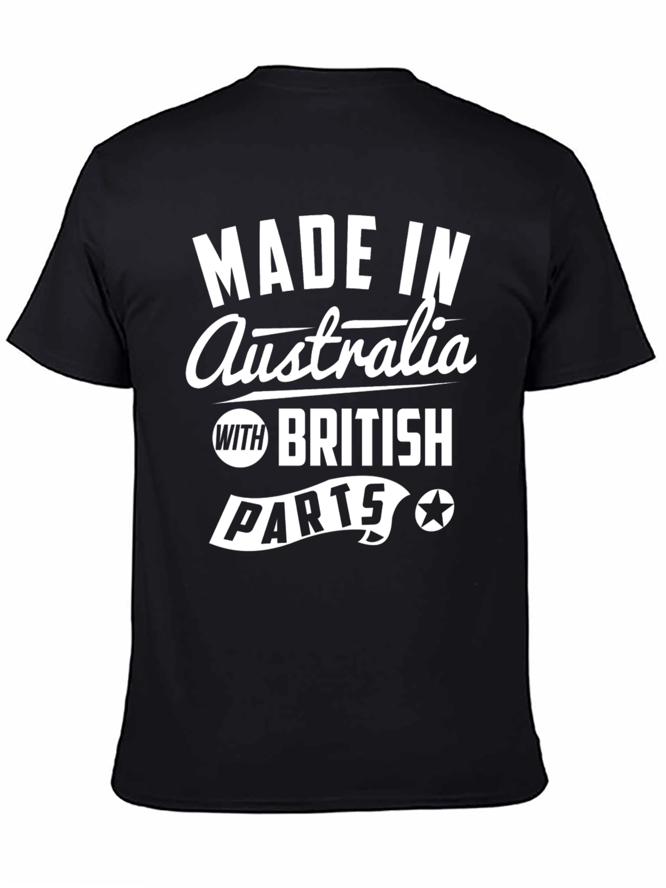Made In Australia with British Parts Mens T-shirt
