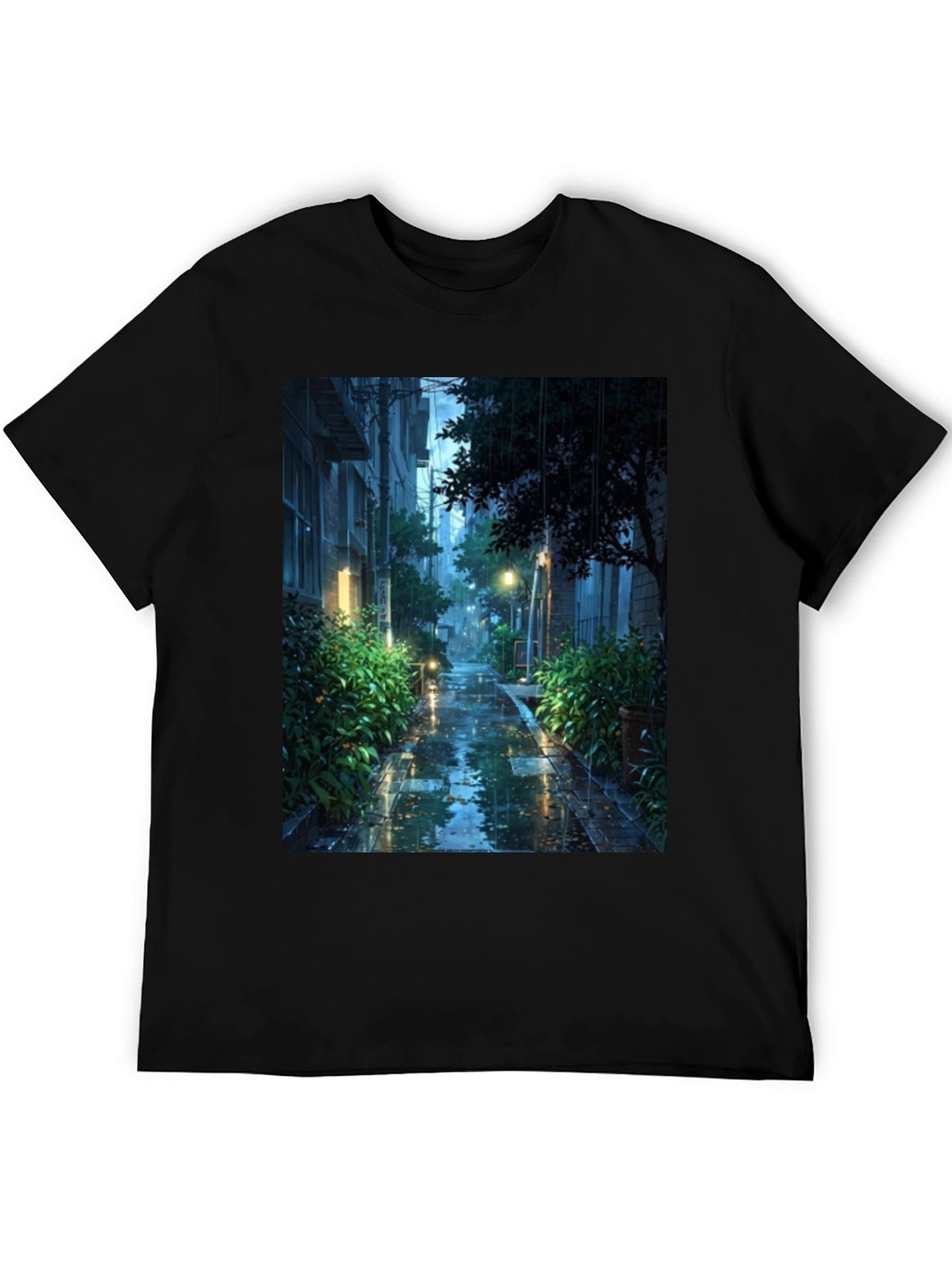 Rainy City Street T-Shirt