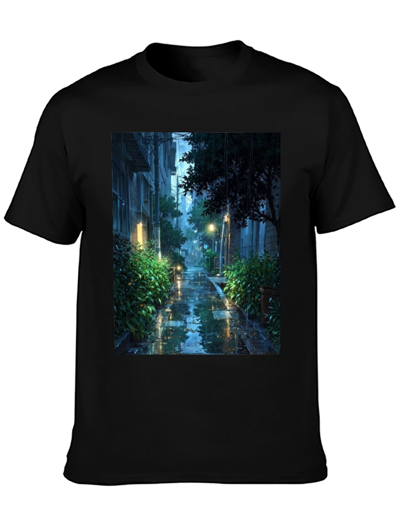 Rainy City Street T-Shirt