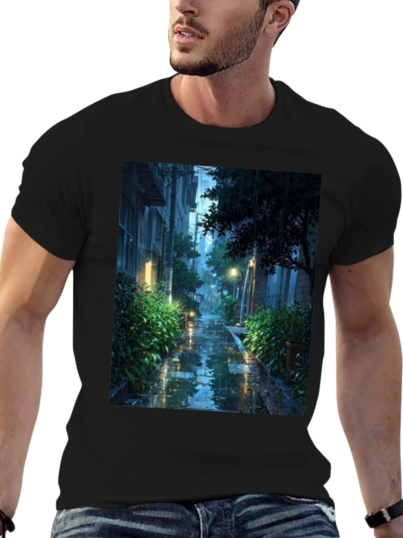 Rainy City Street T-Shirt