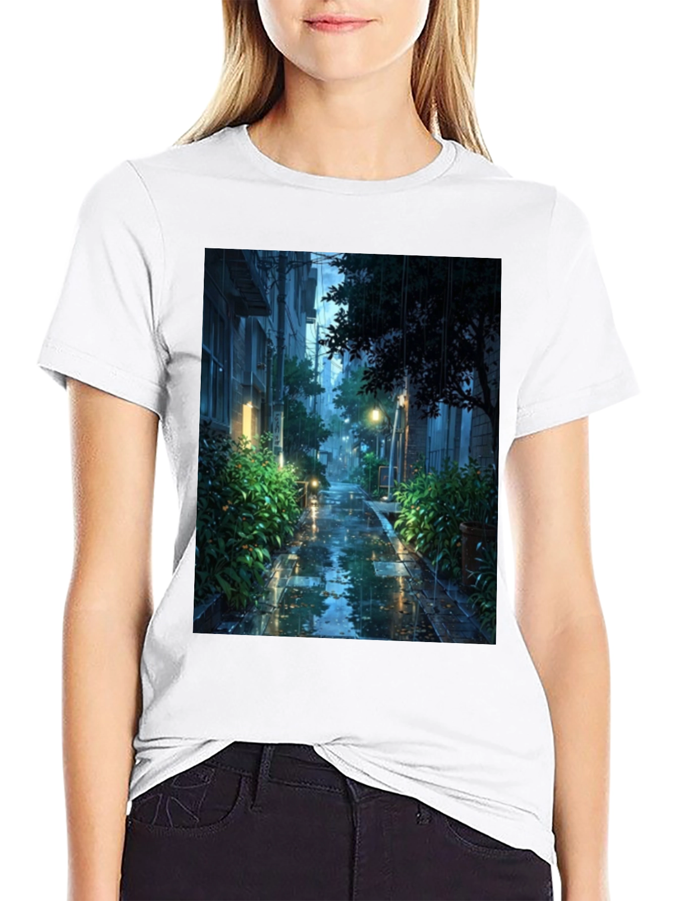 Rainy City Street T-Shirt