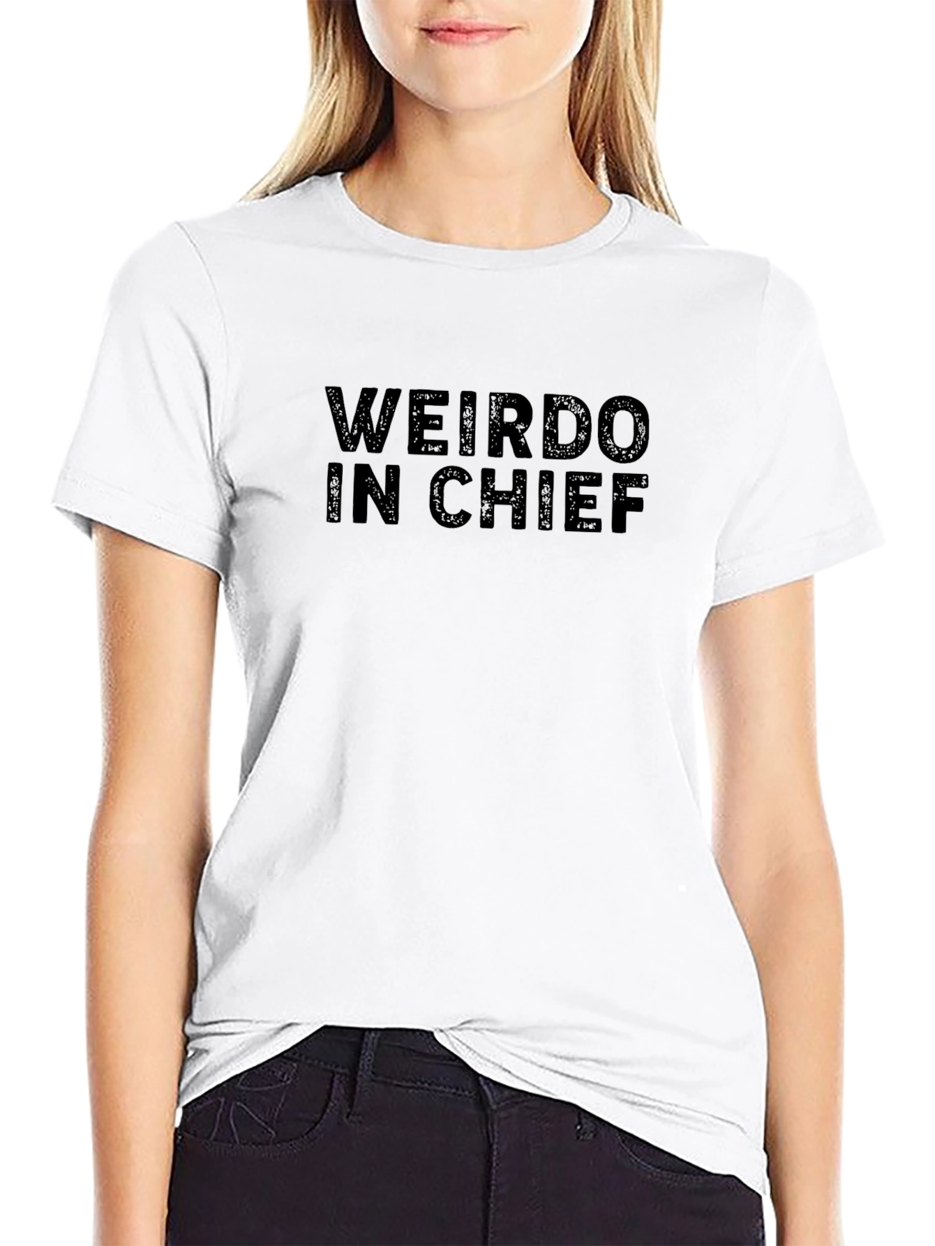 Weirdo In Chief Graphic Tee - Unisex Black T-Shirt