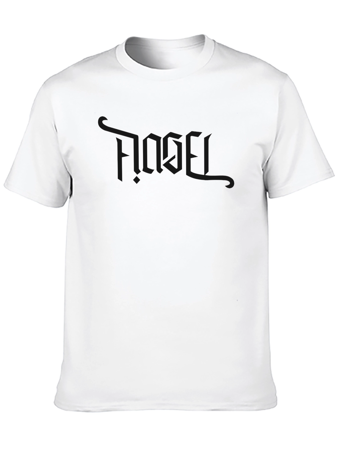 Mens Solid Black Crew Neck Short Sleeve T-Shirt