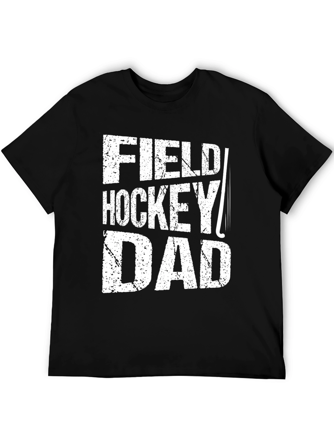 Field Hockey Dad Graphic Tee - Black Cotton T-Shirt