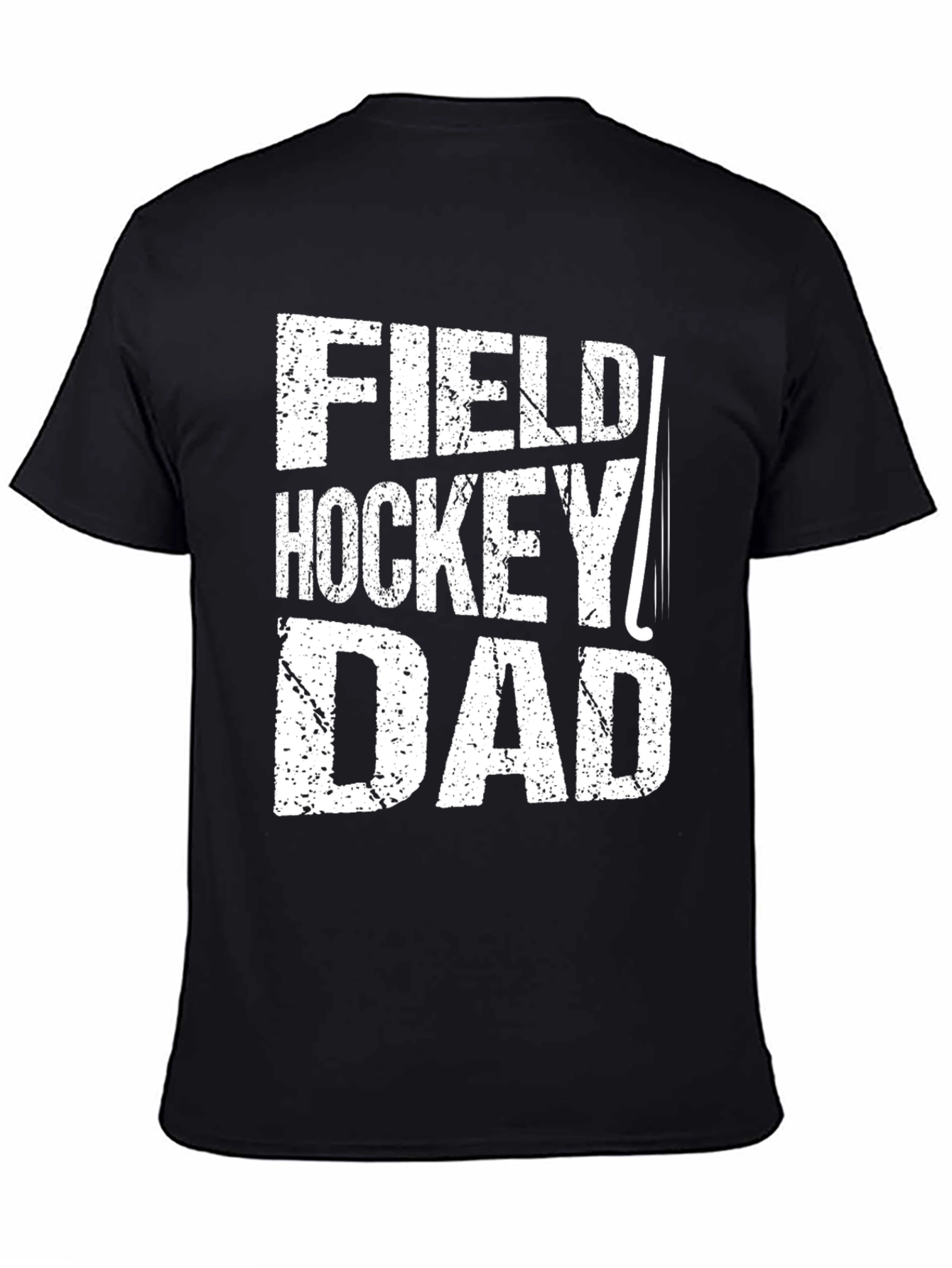 Field Hockey Dad Graphic Tee - Black Cotton T-Shirt