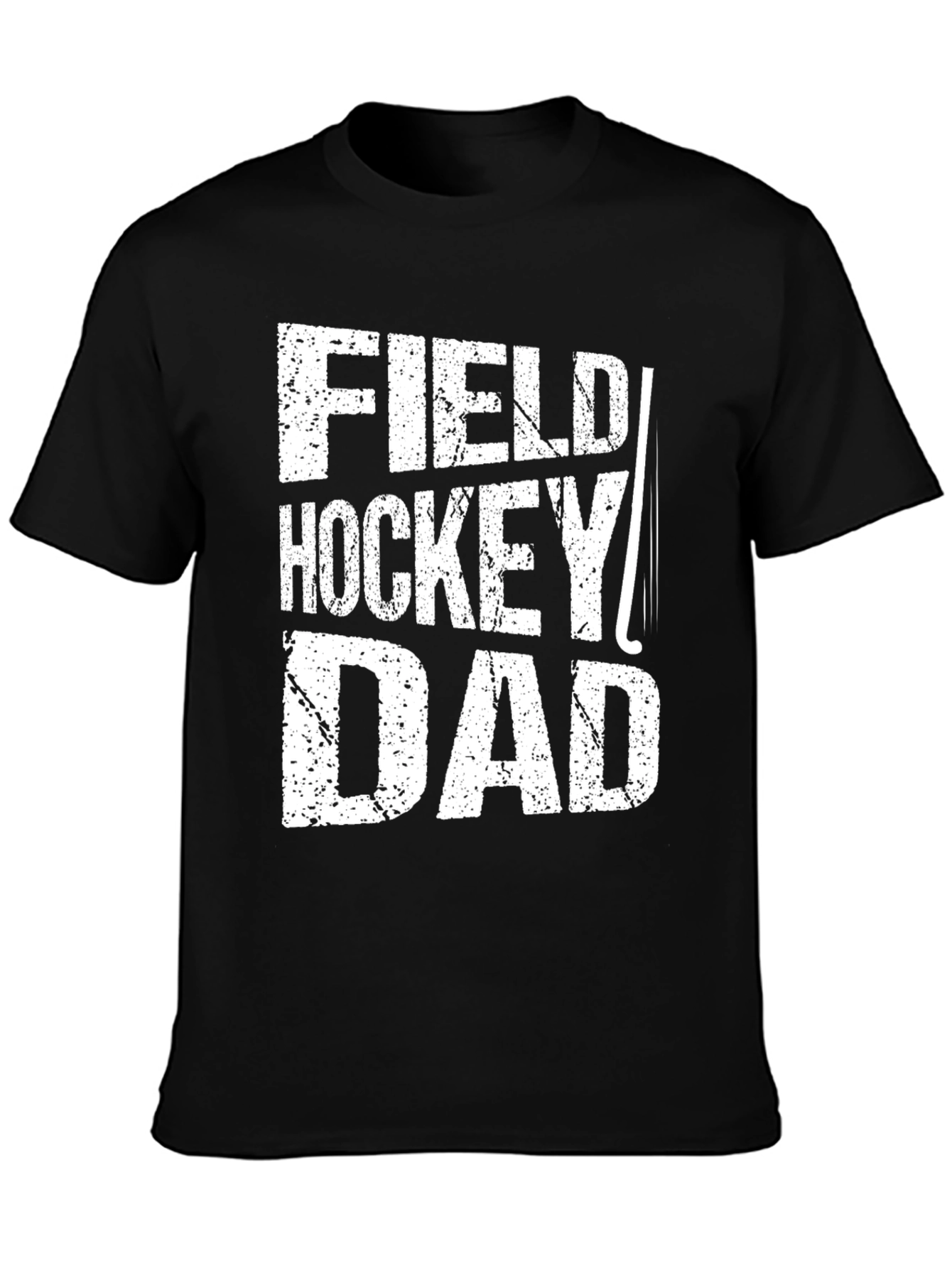 Field Hockey Dad Graphic Tee - Black Cotton T-Shirt