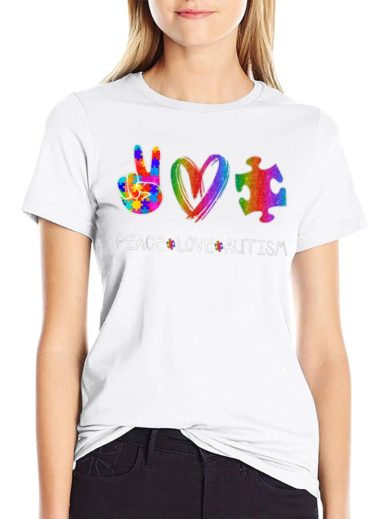 Peace Love Autism T-Shirt